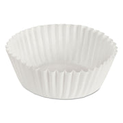 Fluted Bake Cups, 2 oz, 1.75 x 1.3 x 1.3, White, Paper, 500/Pack, 20 Packs/Carton