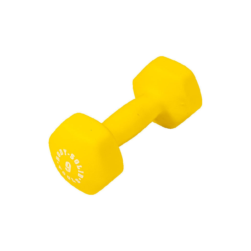 Yellow 9Lb Neoprene Dumbell