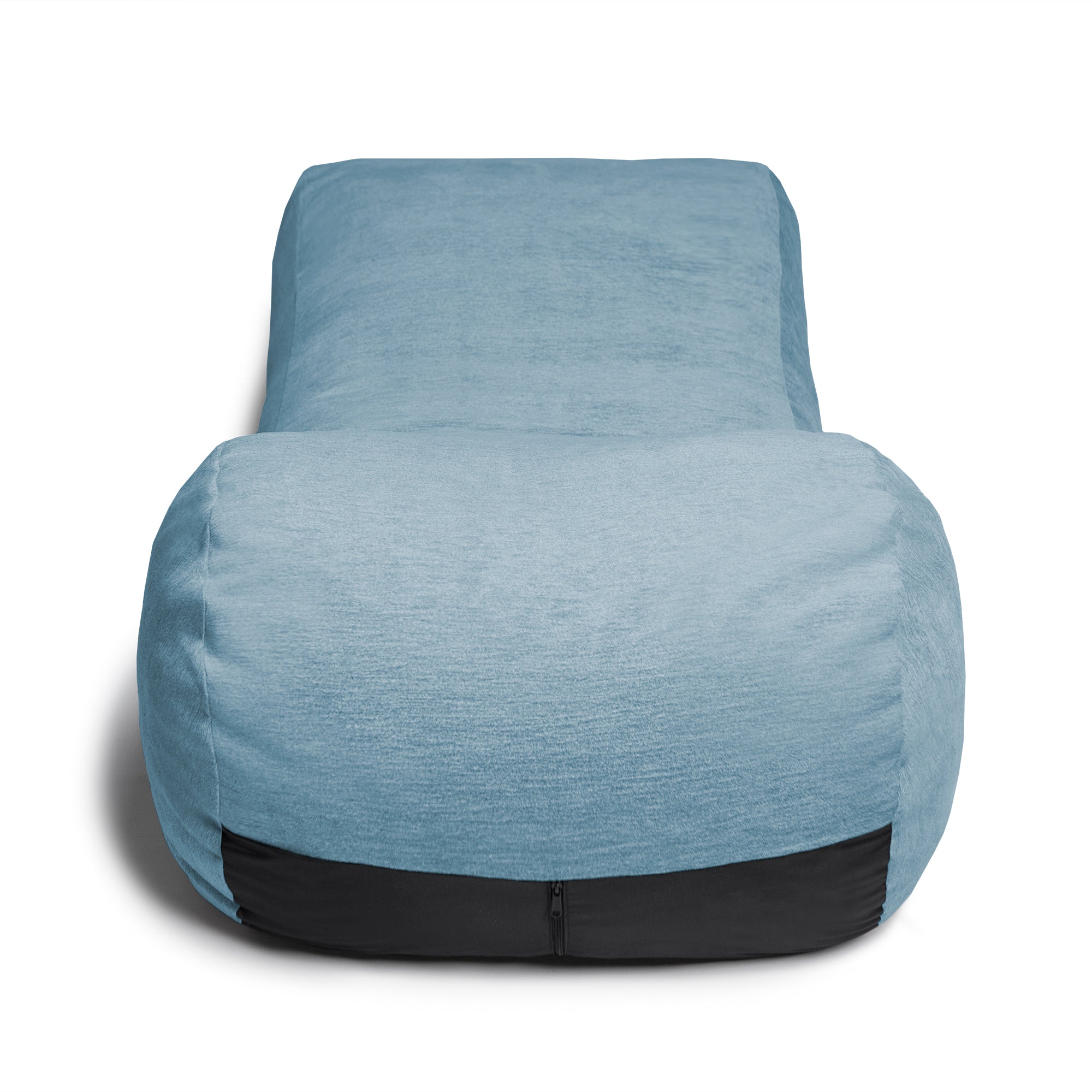 Jaxx Arlo Chaise Lounger Foam Bean Bag Chair - Premium Chenille, Navy