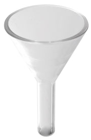 Burette Funnel Borosilicate Glass 40mm OD Funnel Opening x 38mm stem length 10mm OD stem.