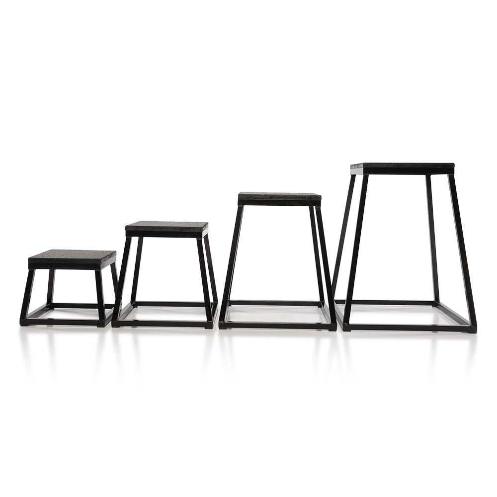 Power-Plyo Box Starter Set Black (1 ea. 12, 18, 24, 30 In.)