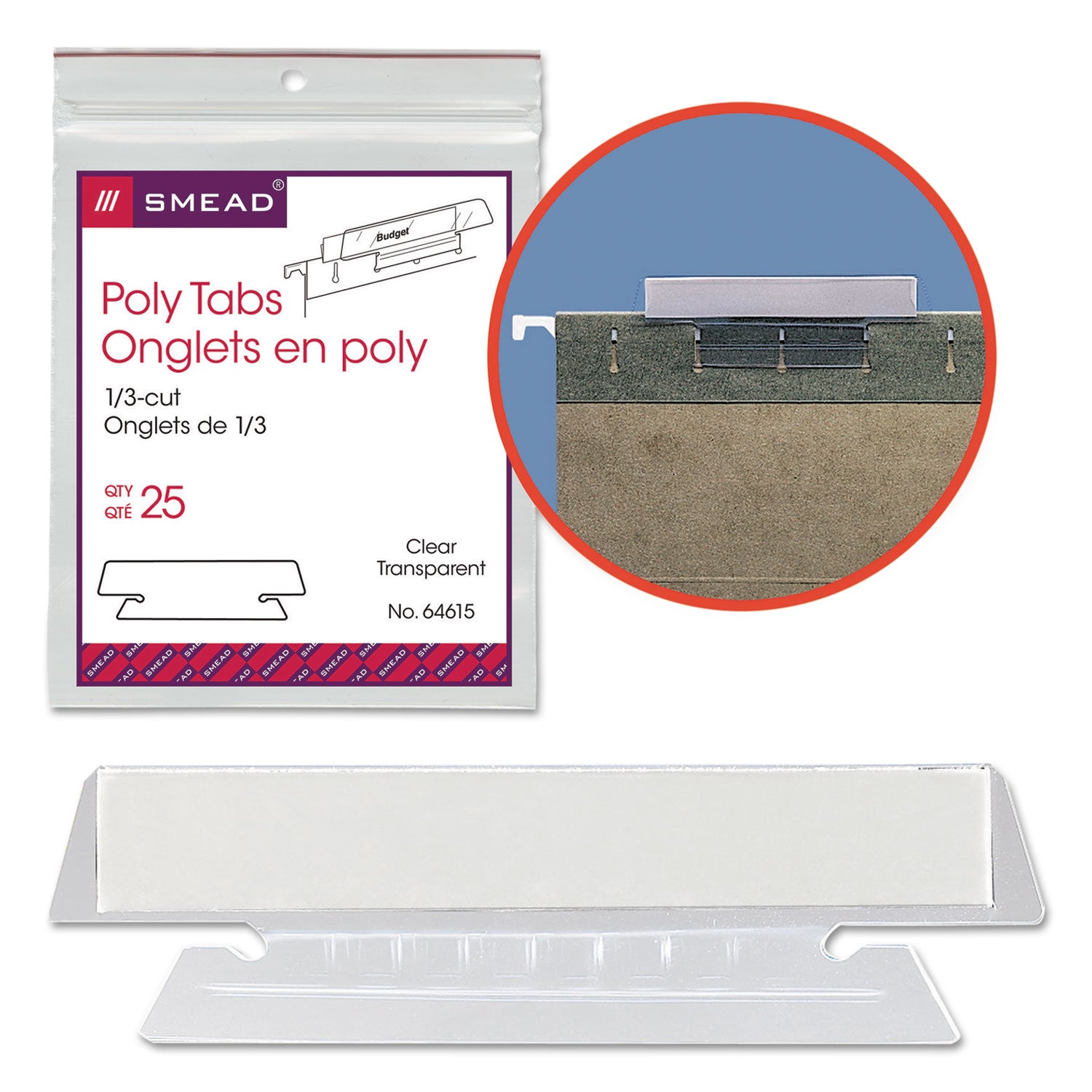 Clear Poly Tab(s) - 1 Pack
