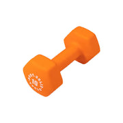 Orange 10Lb Neoprene Dumbell