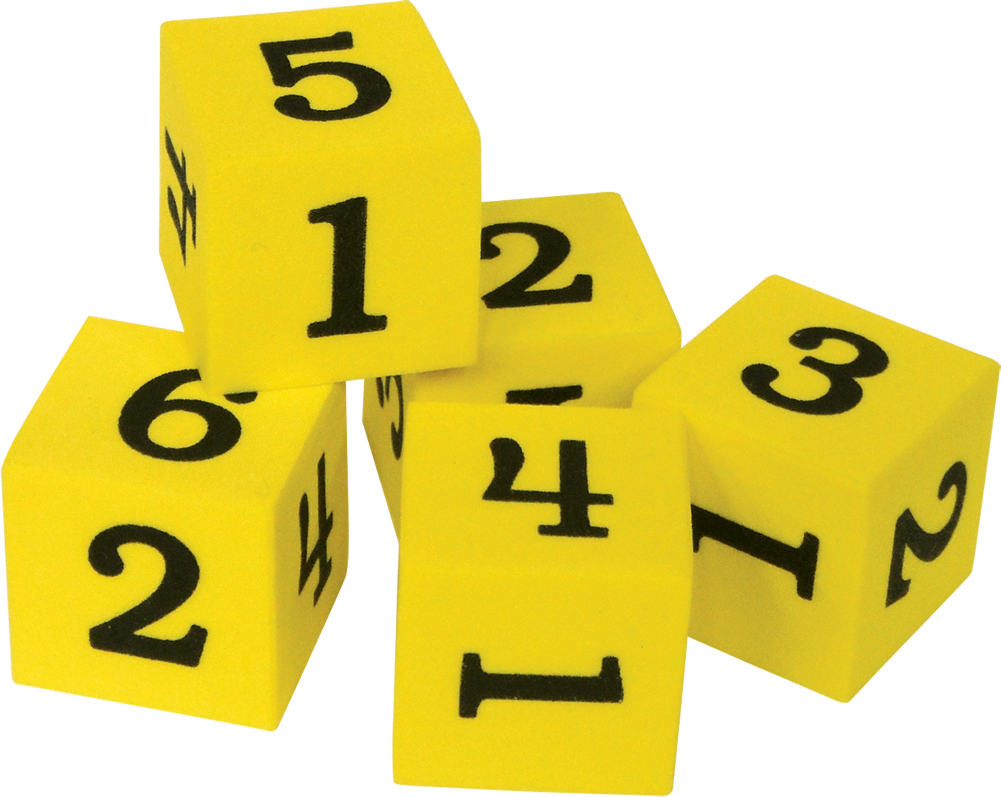 Foam Numbered Dice (1–6)