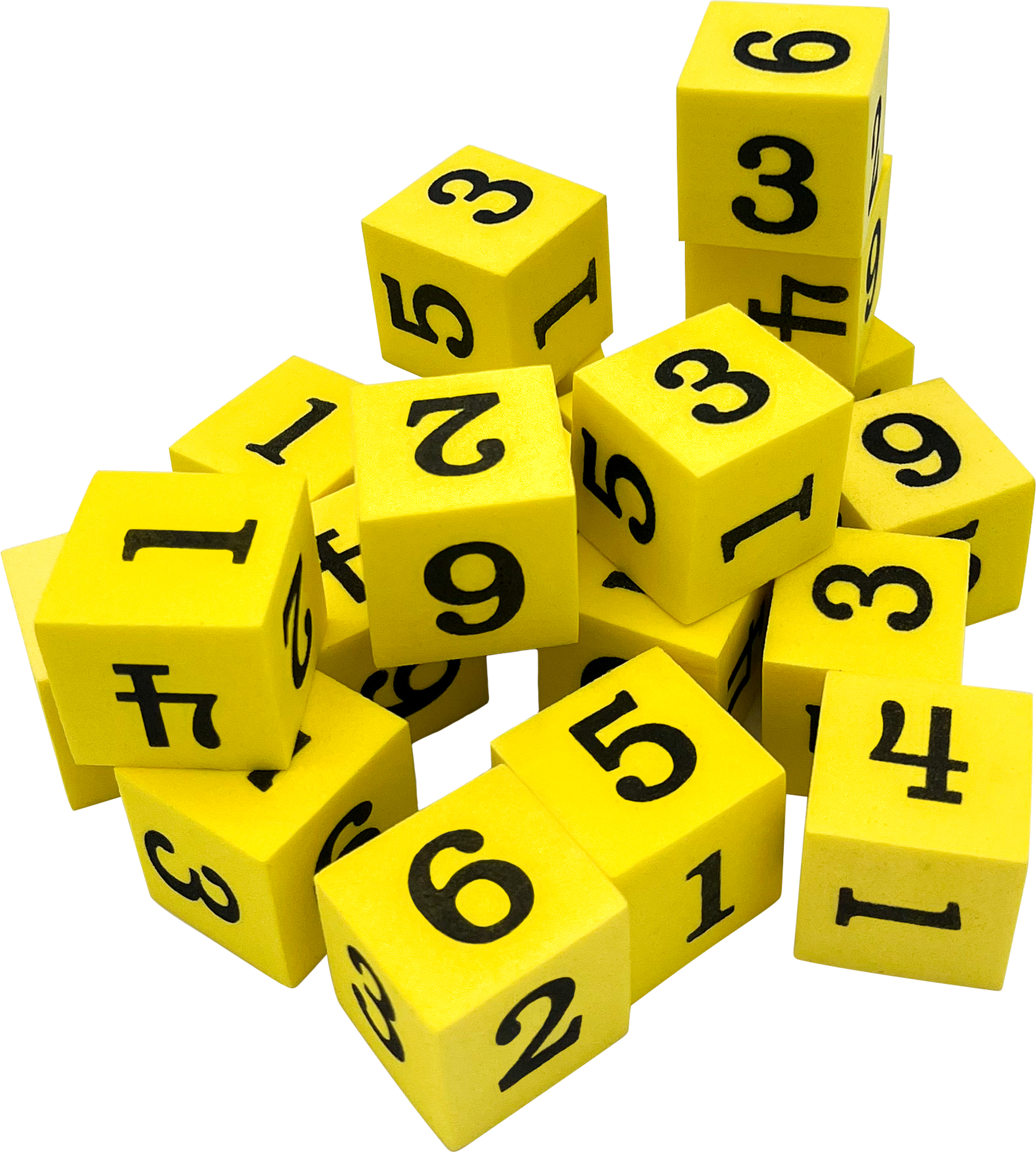 Foam Numbered Dice (1–6)