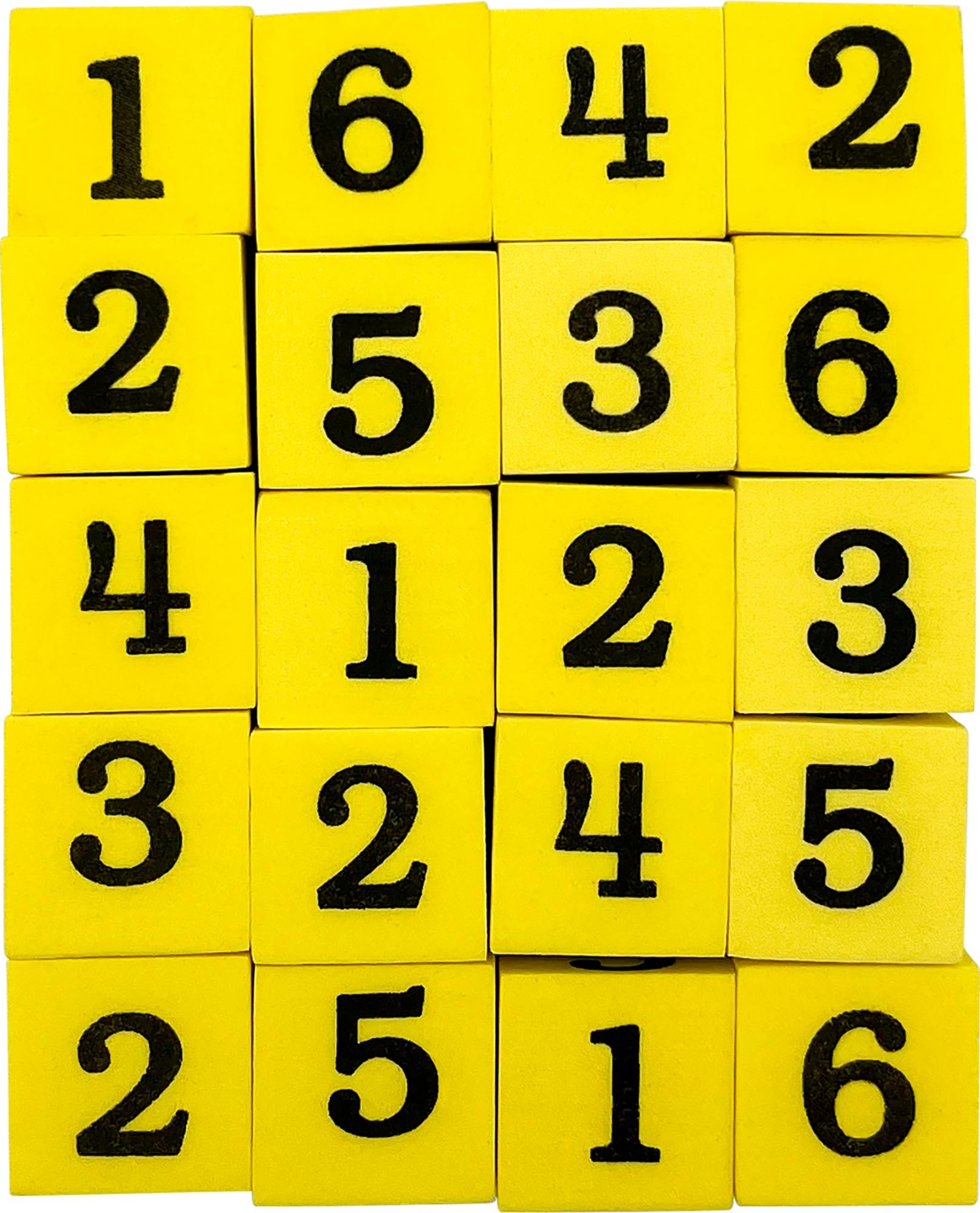 Foam Numbered Dice (1–6)