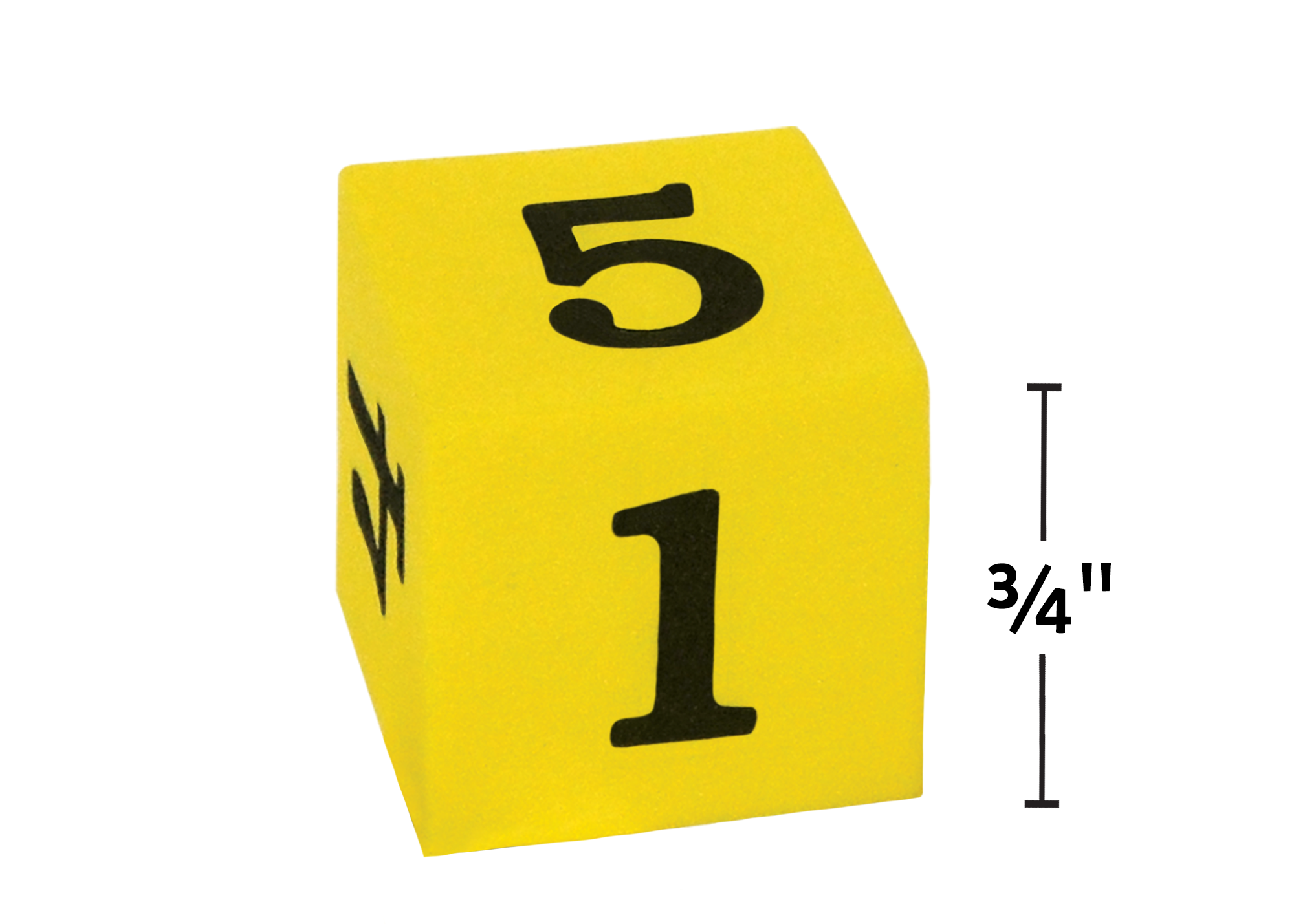 Foam Numbered Dice (1–6)