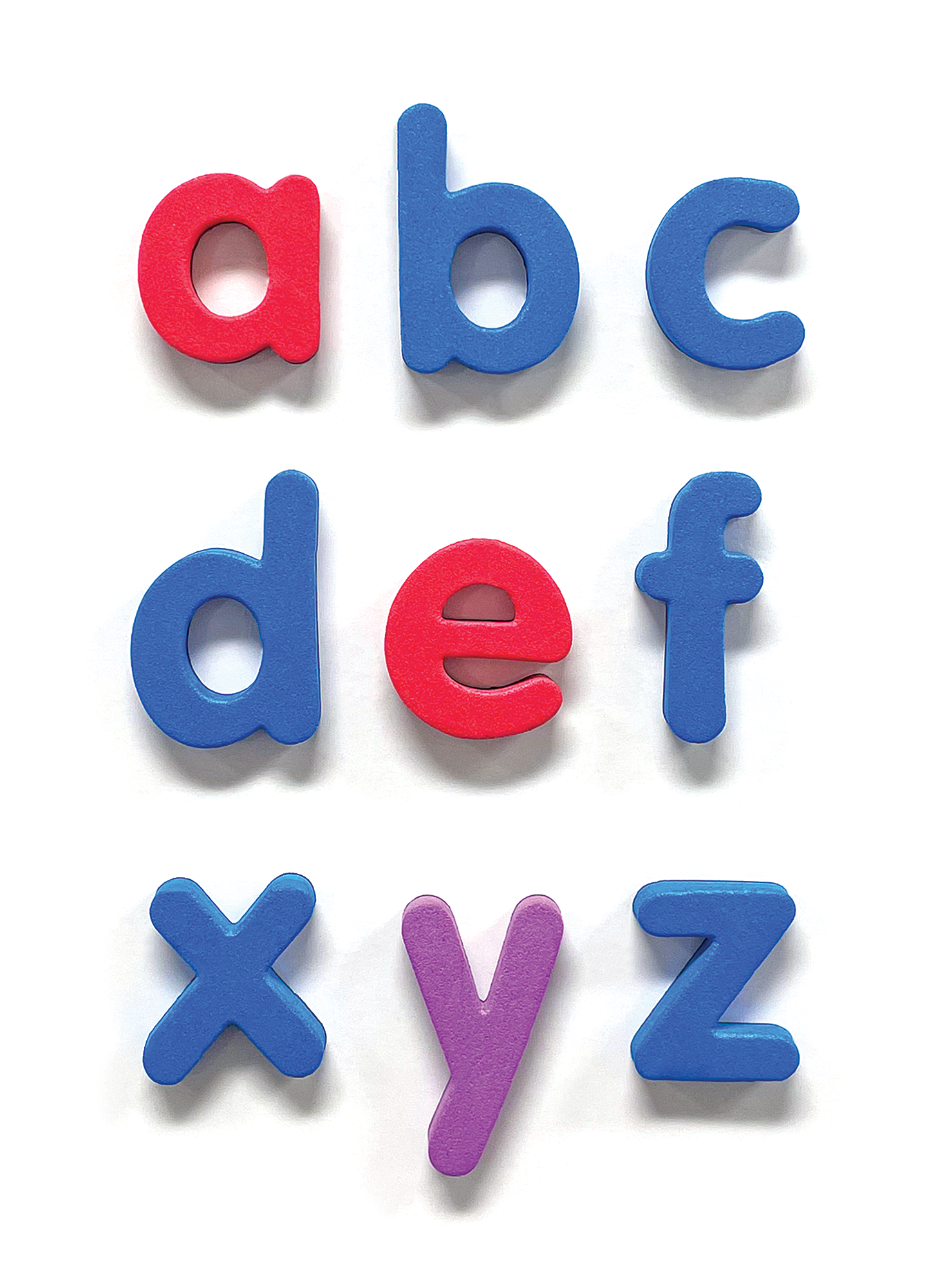 Magnetic Foam: Small Lowercase Letters