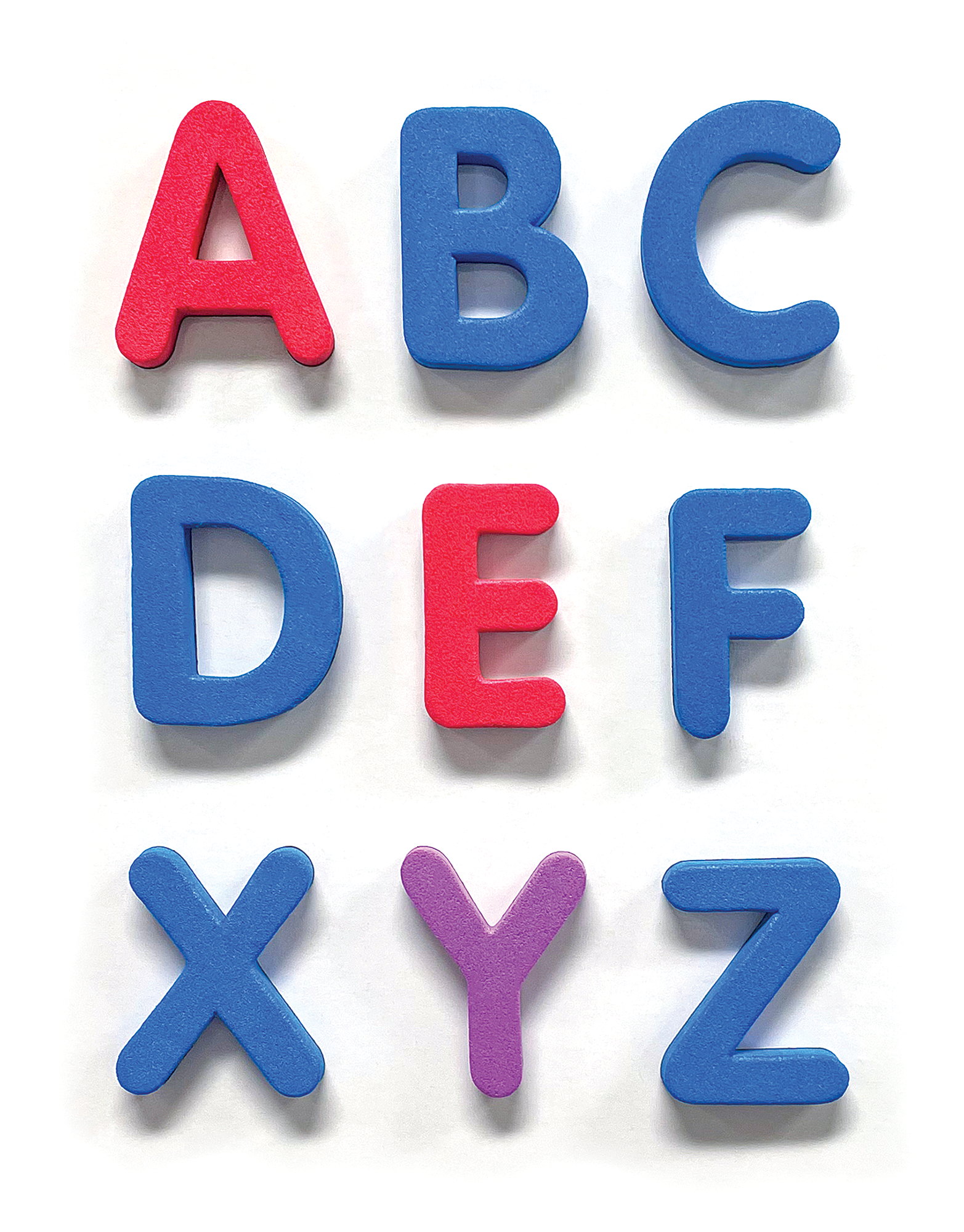 Magnetic Foam: Small Uppercase Letters