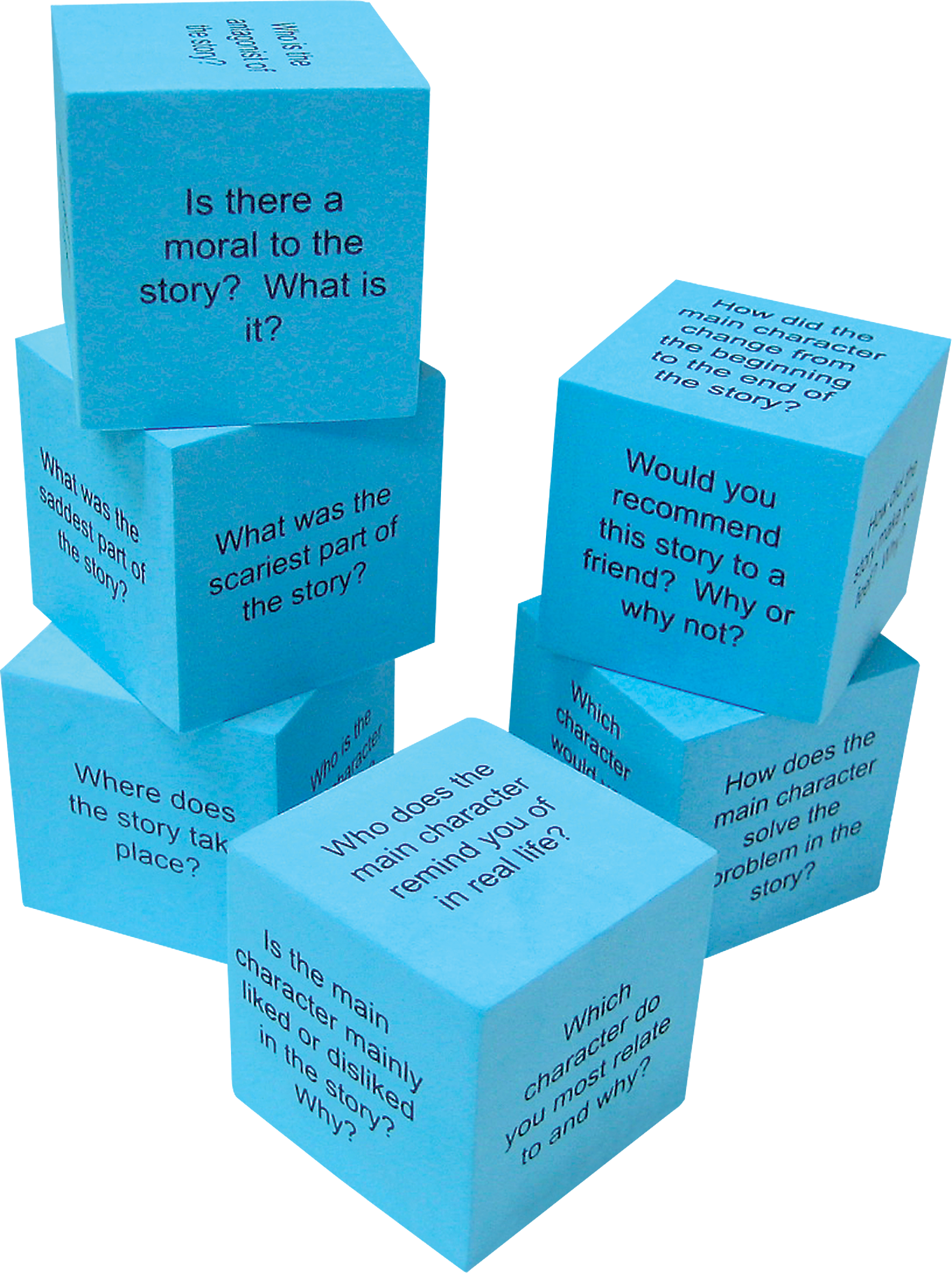 Foam Reading Comprehension Cubes