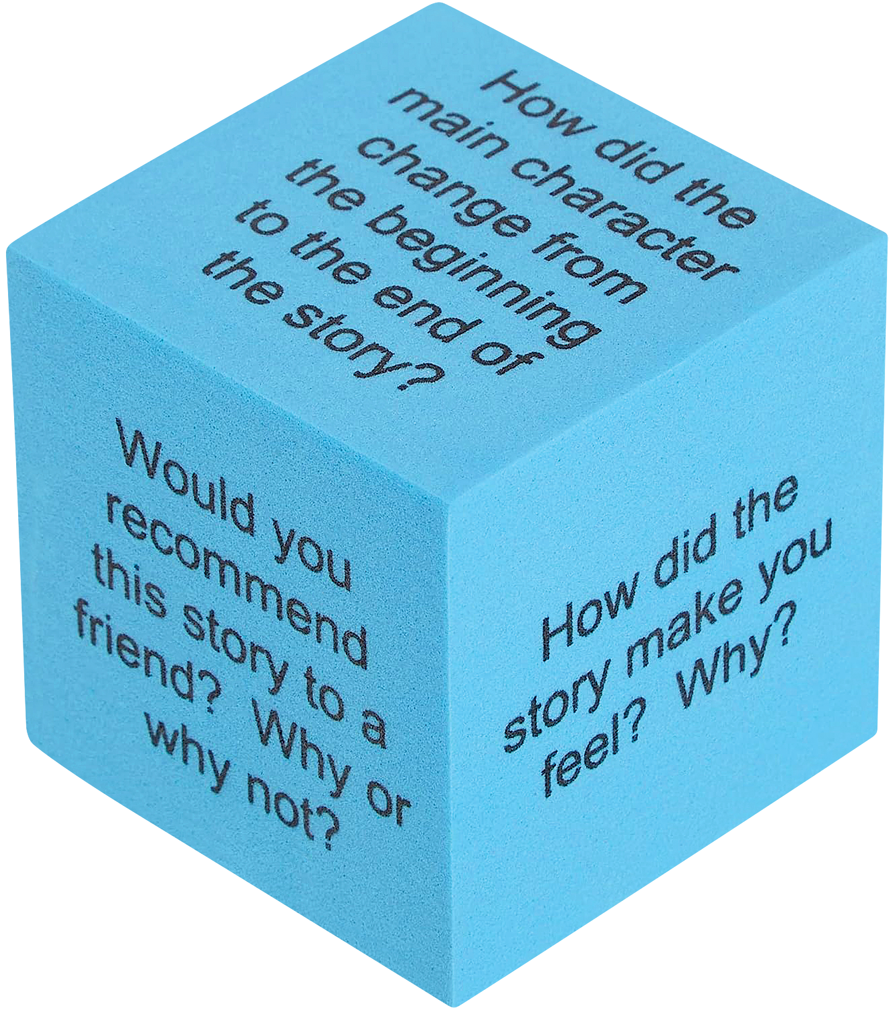 Foam Reading Comprehension Cubes
