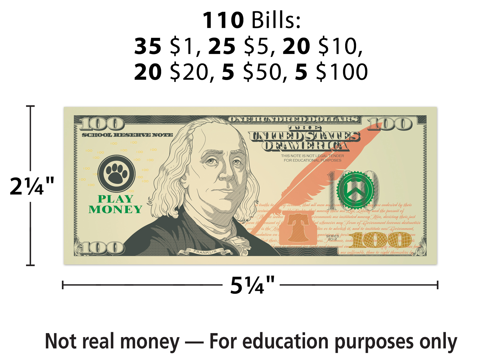 Play Money: Assorted Bills