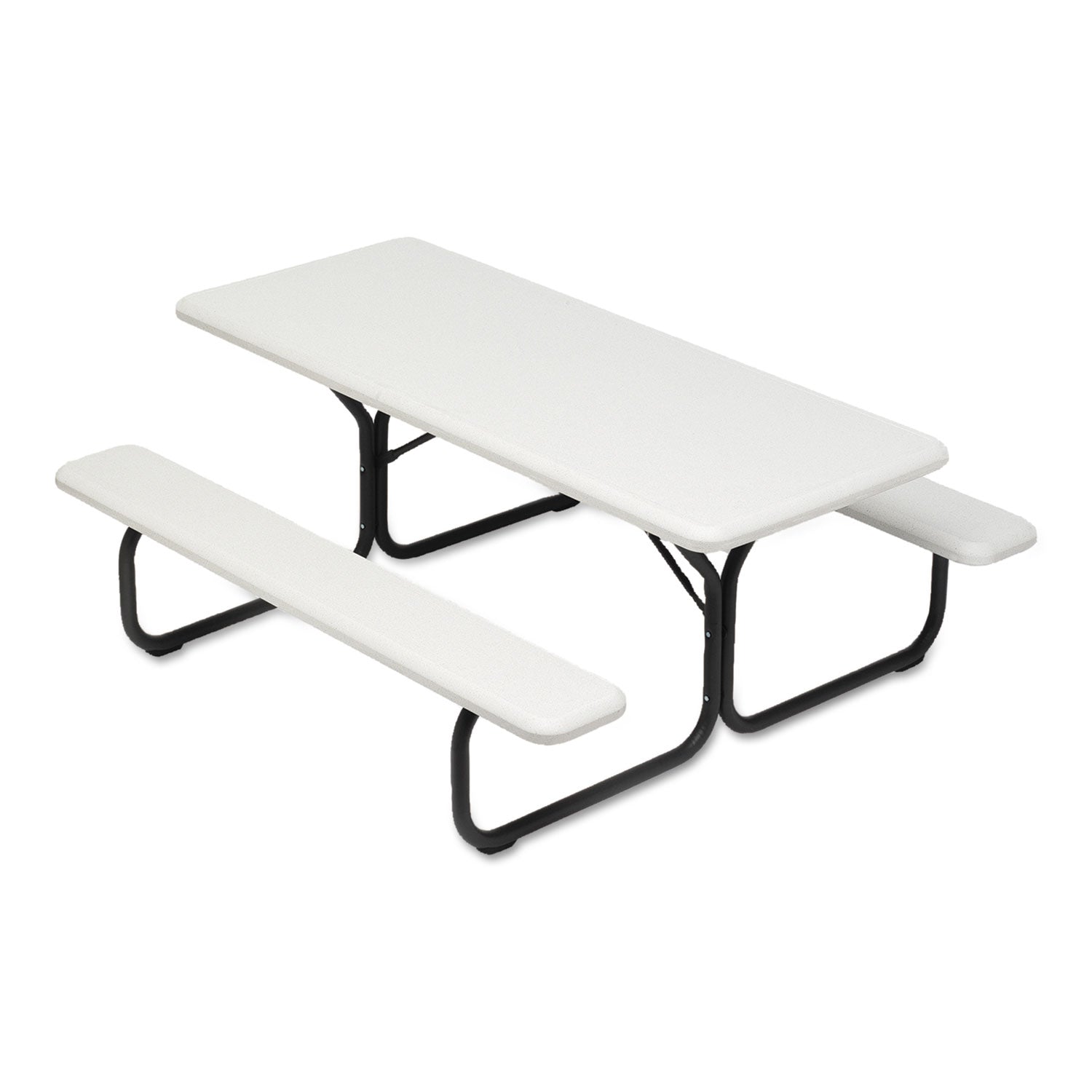 IndestrucTable® Classic Picnic Table, Platinum Granite - 72"