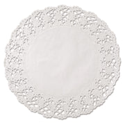 Kenmore Lace Doilies, Round, 16.5", White, 500/carton