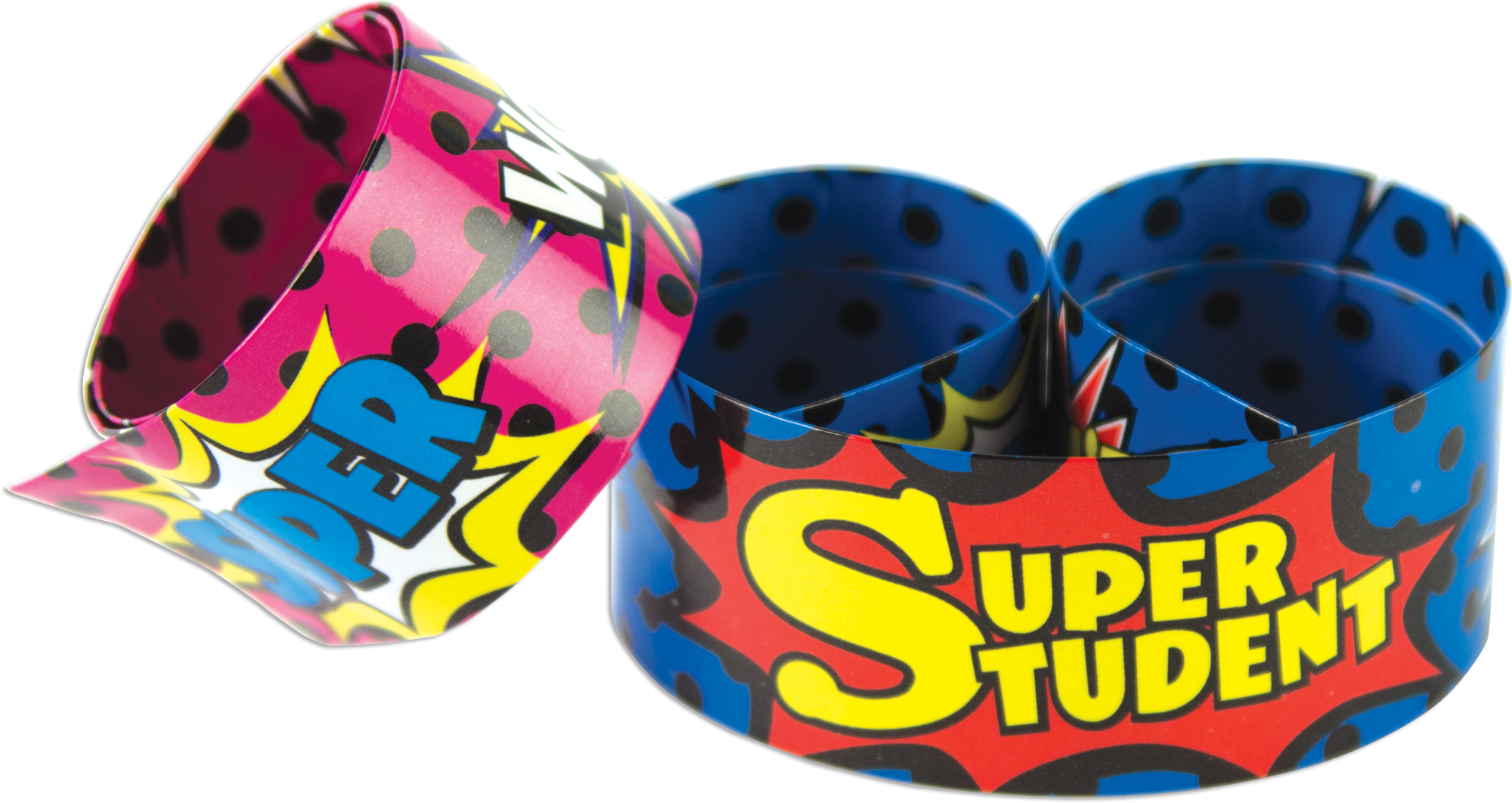 Superhero Super Student Slap Bracelets
