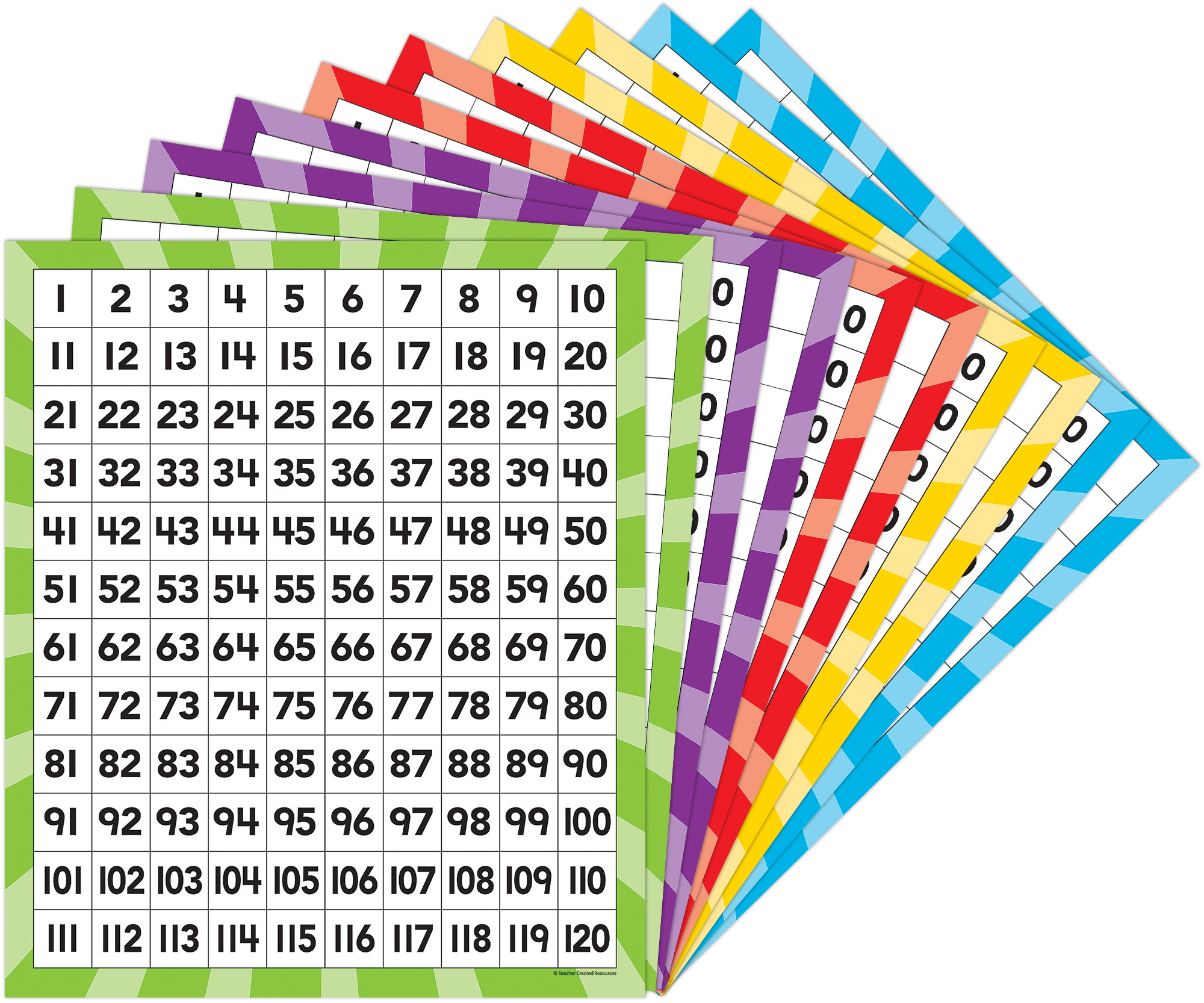 120 Number Boards