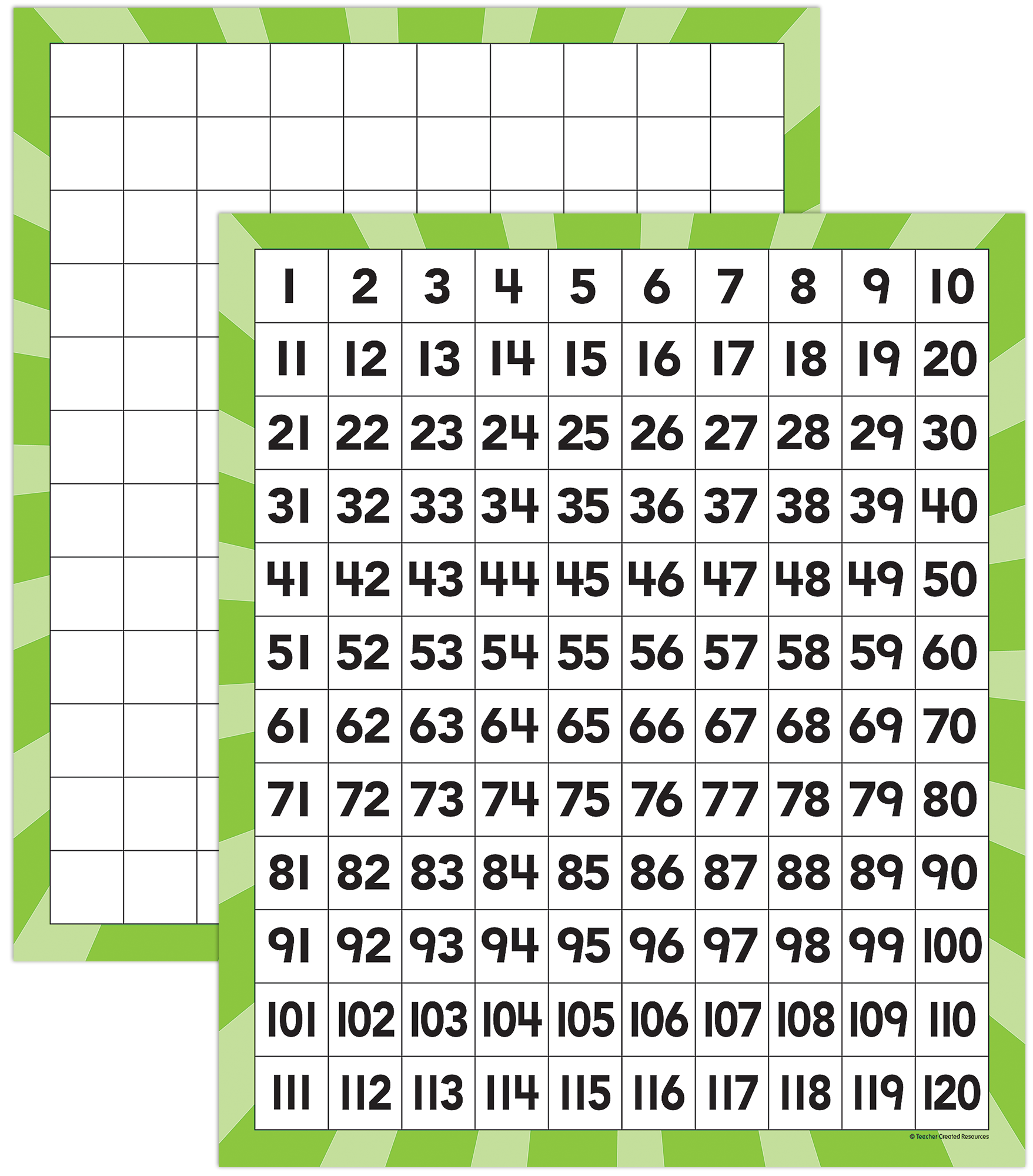 120 Number Boards