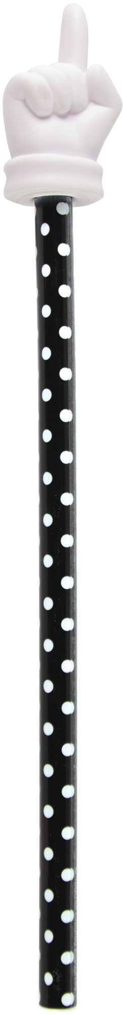 Black Polka Dots Hand Pointer