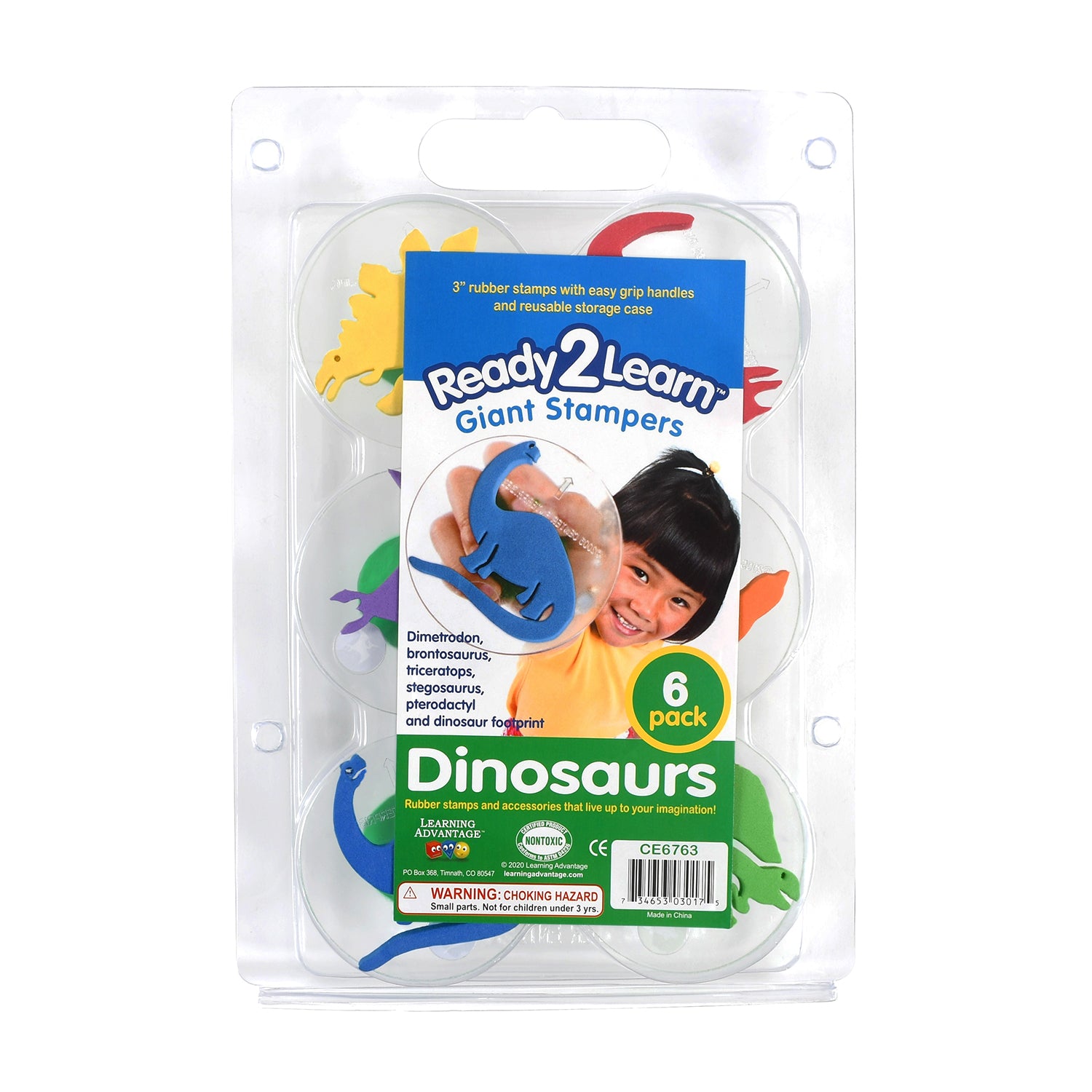 Giant Stampers & Stamp Pad Kit - 22 Stampers - 10 Stamp Pads