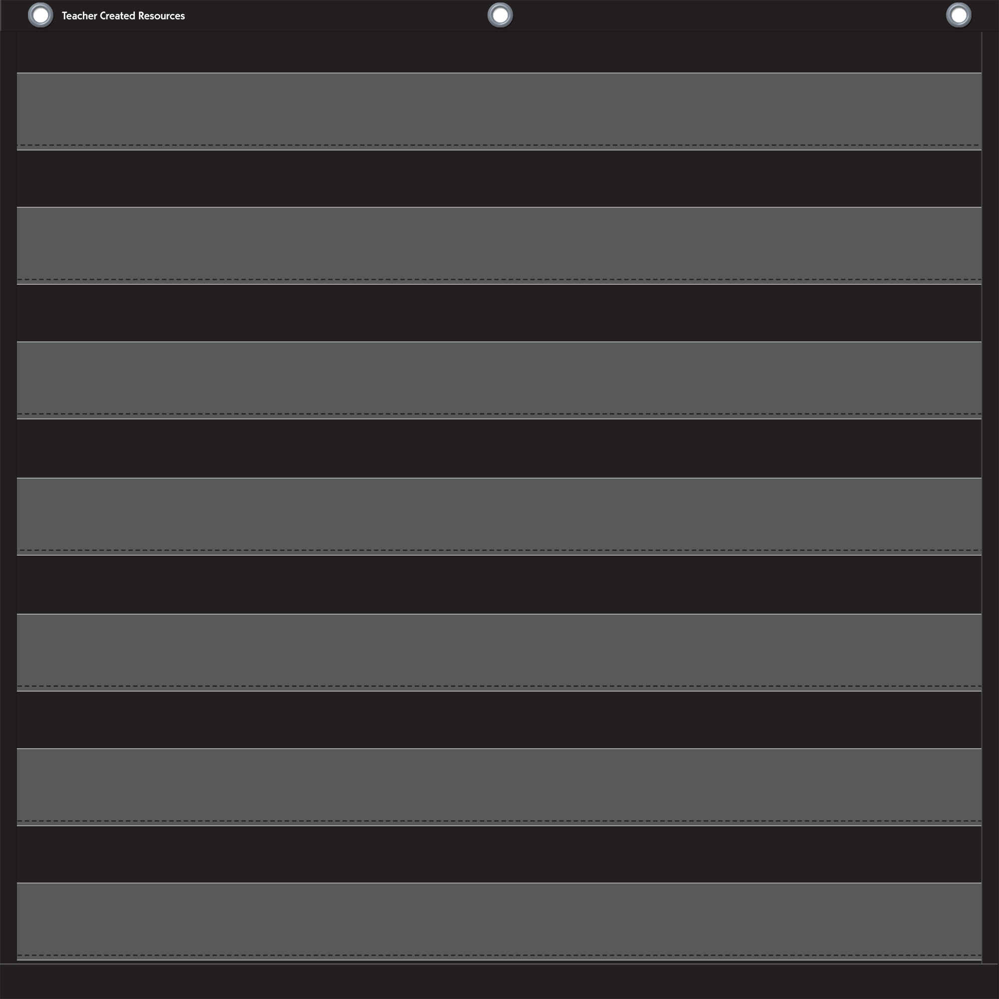 Black 7 Pocket Chart (28" x 28")