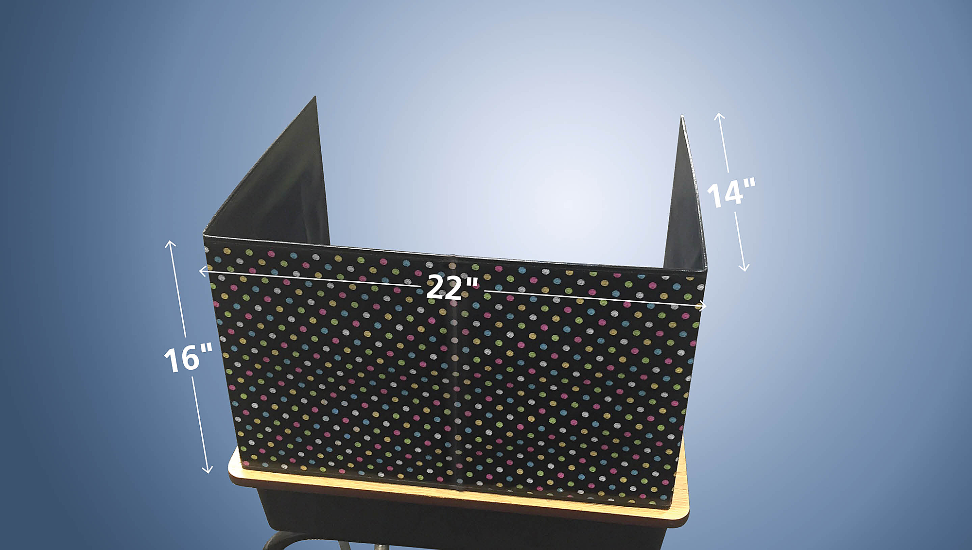 Chalkboard Brights Classroom Privacy Screen