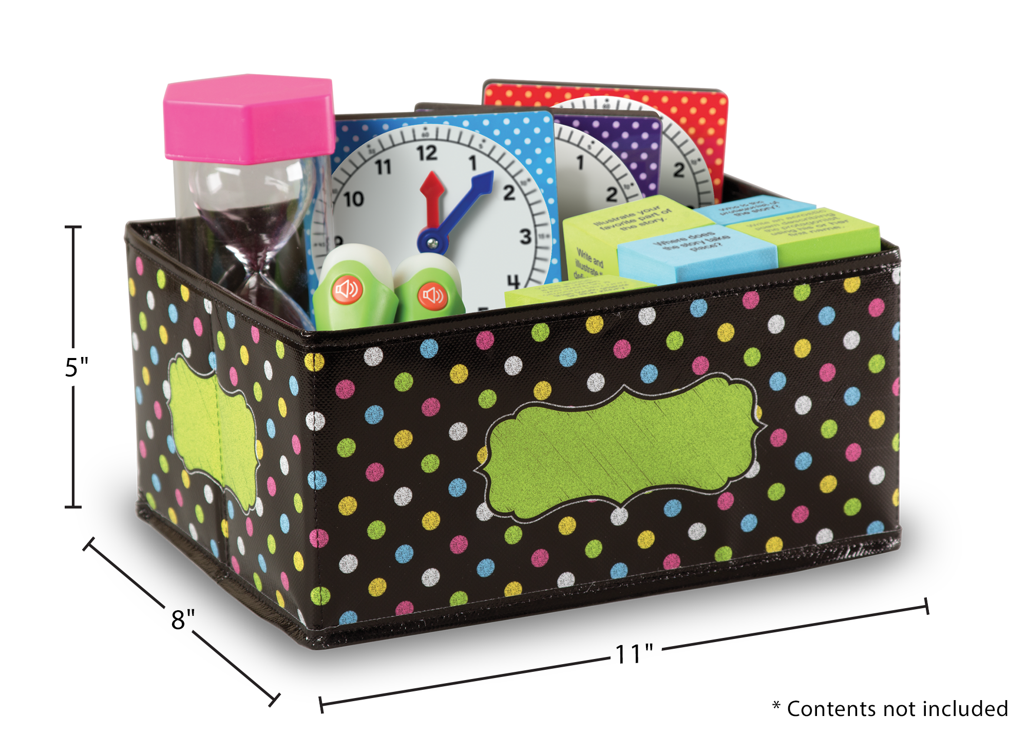 Chalkboard Brights Small Storage Bin