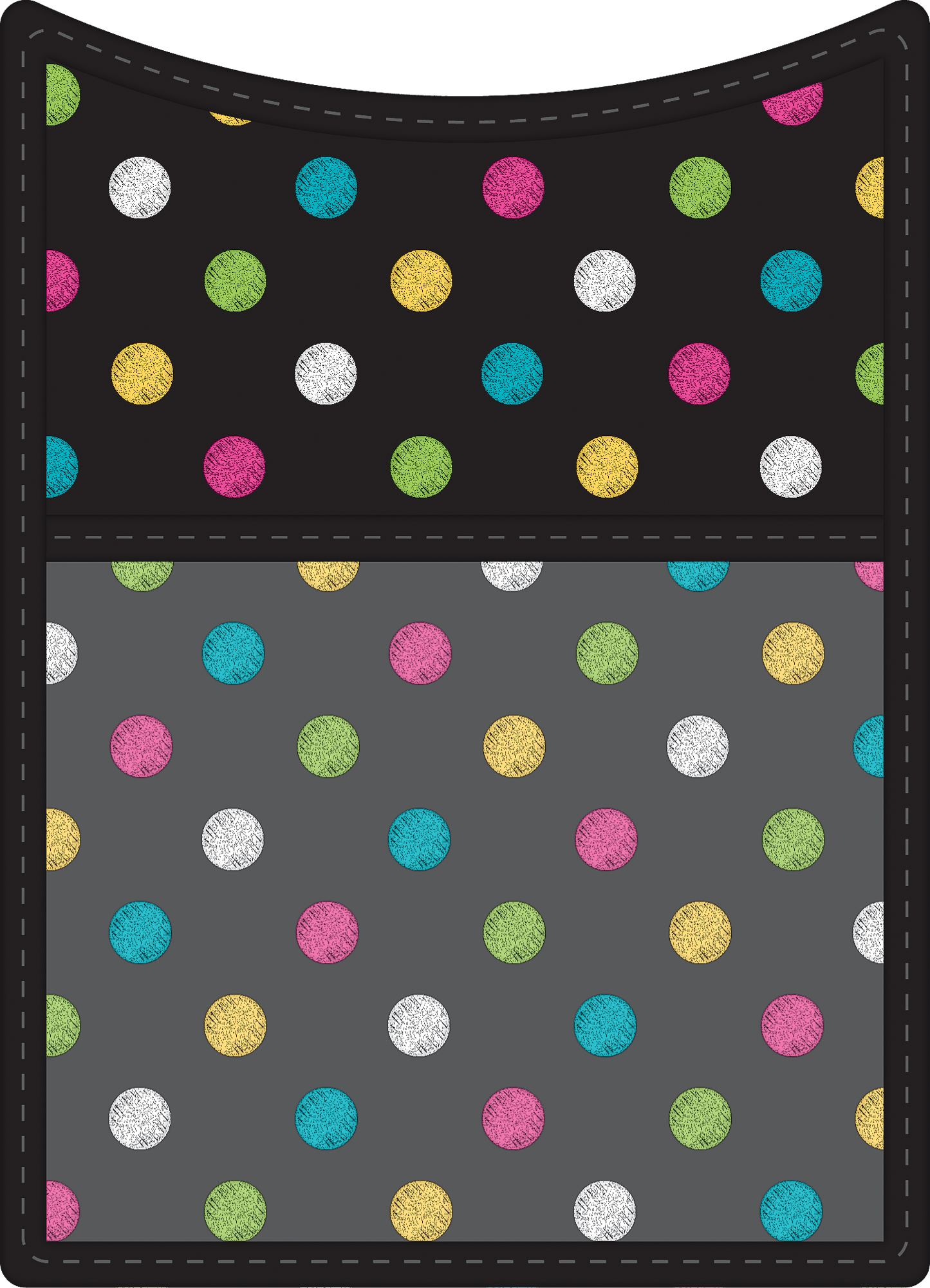 Chalkboard Brights Magnetic Storage Pocket