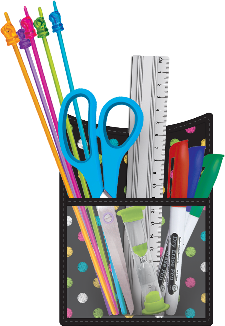 Chalkboard Brights Magnetic Storage Pocket