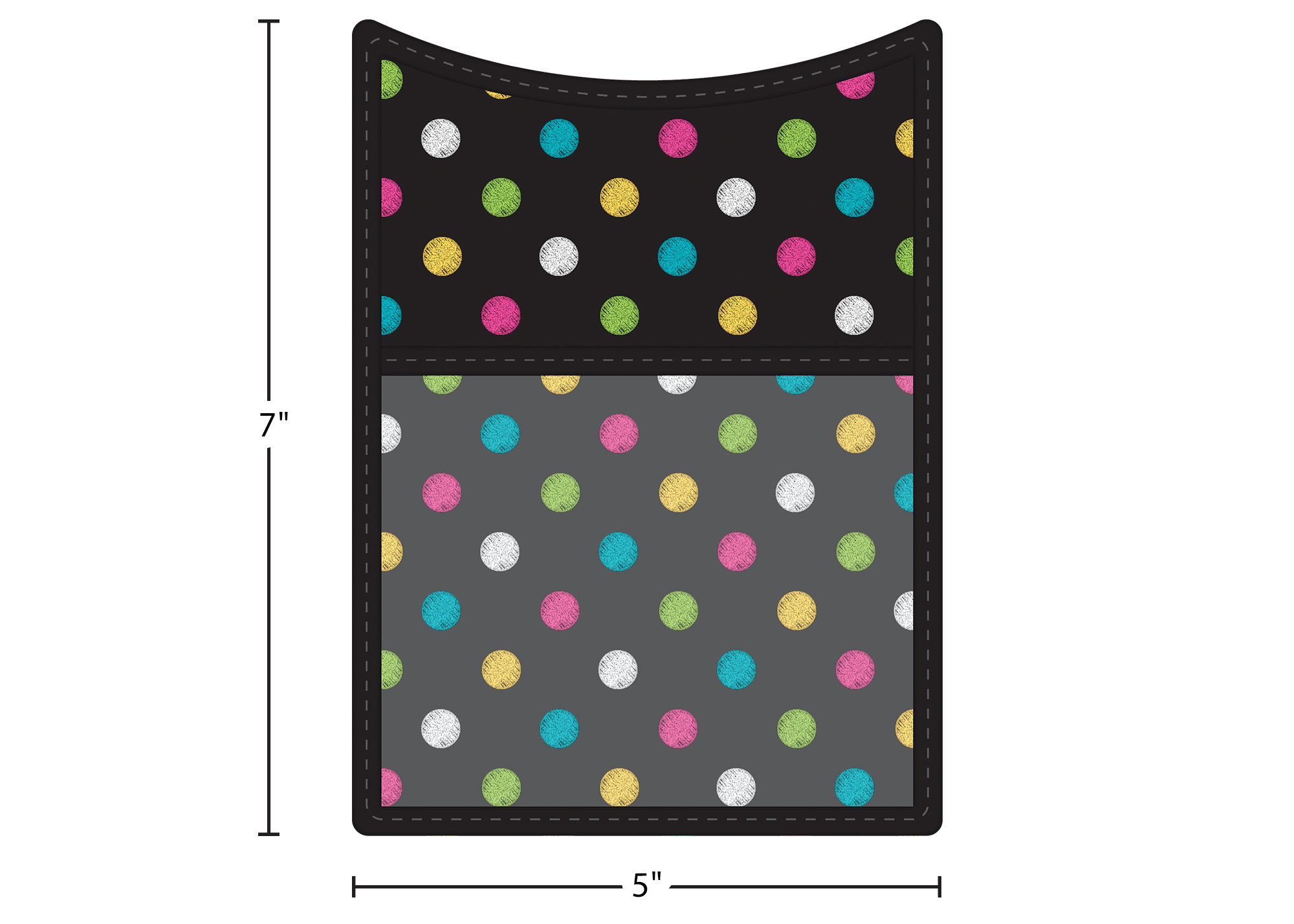 Chalkboard Brights Magnetic Storage Pocket