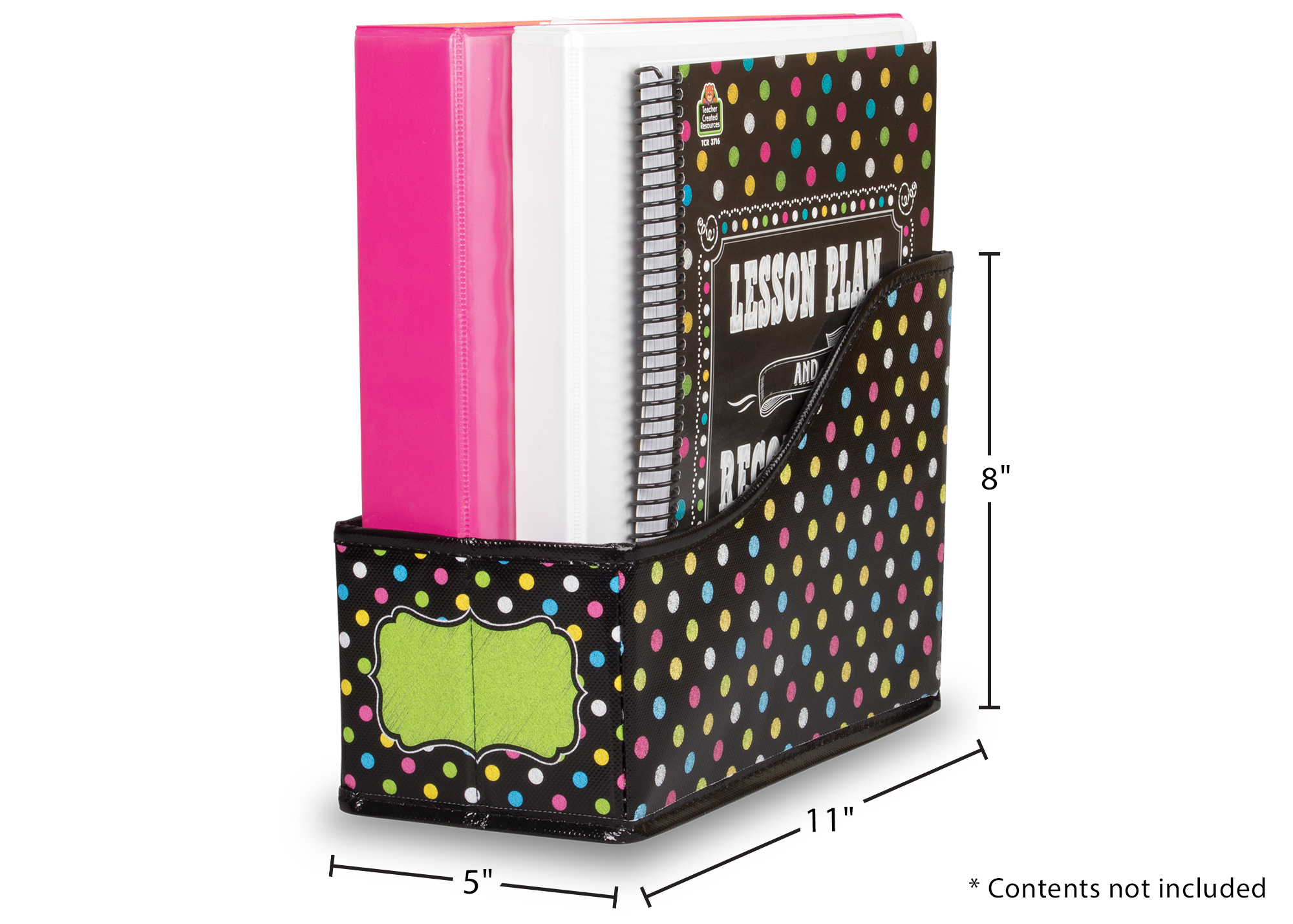 Chalkboard Brights Book Bin