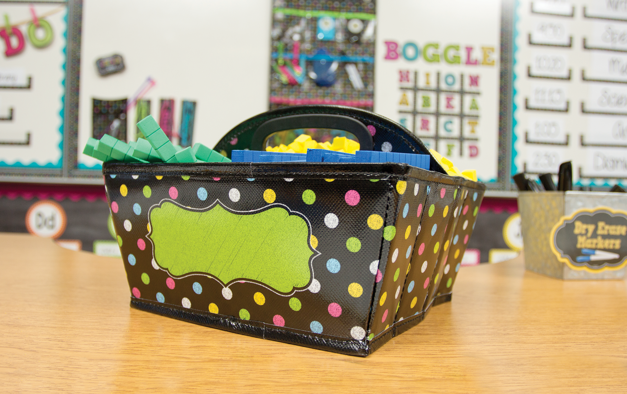 Chalkboard Brights Storage Caddy
