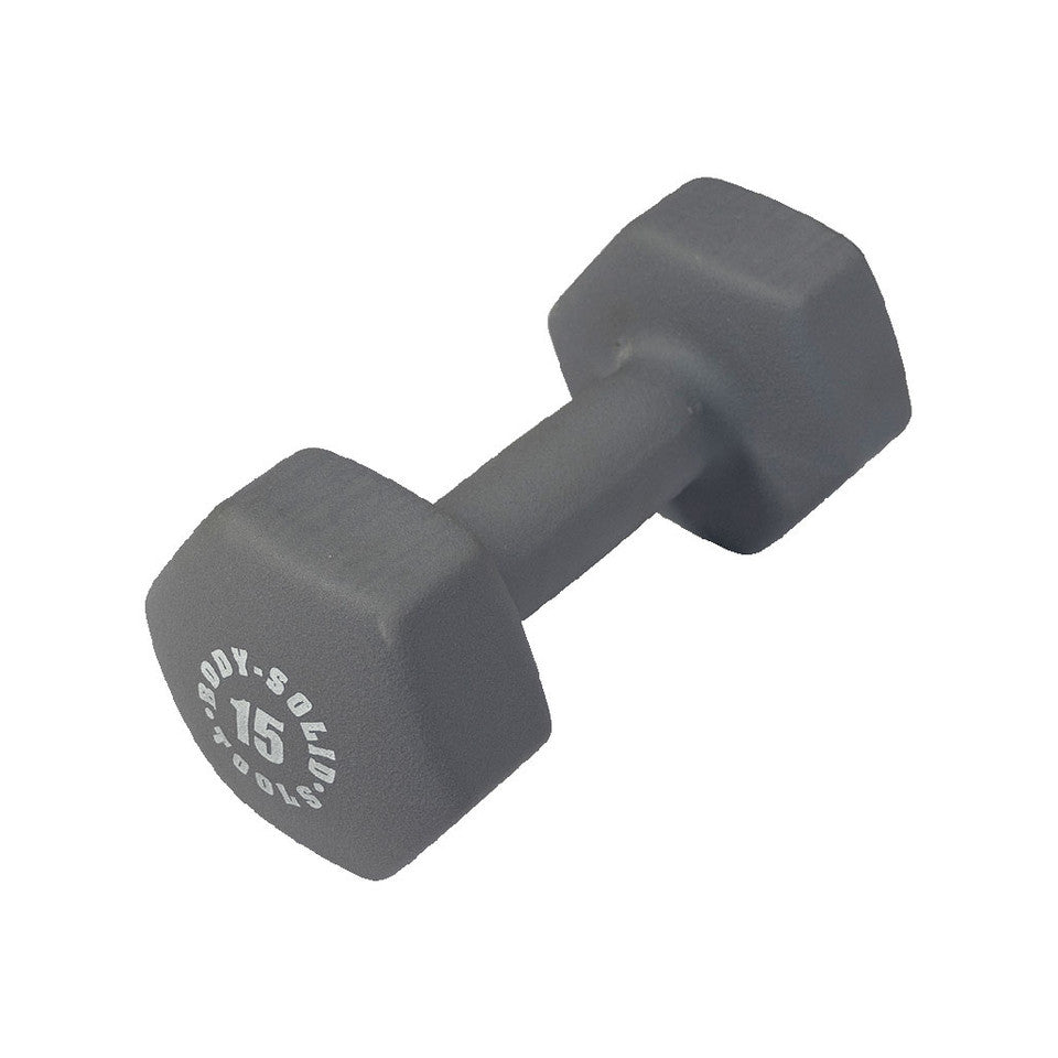 Gray 15Lb Neoprene Dumbell