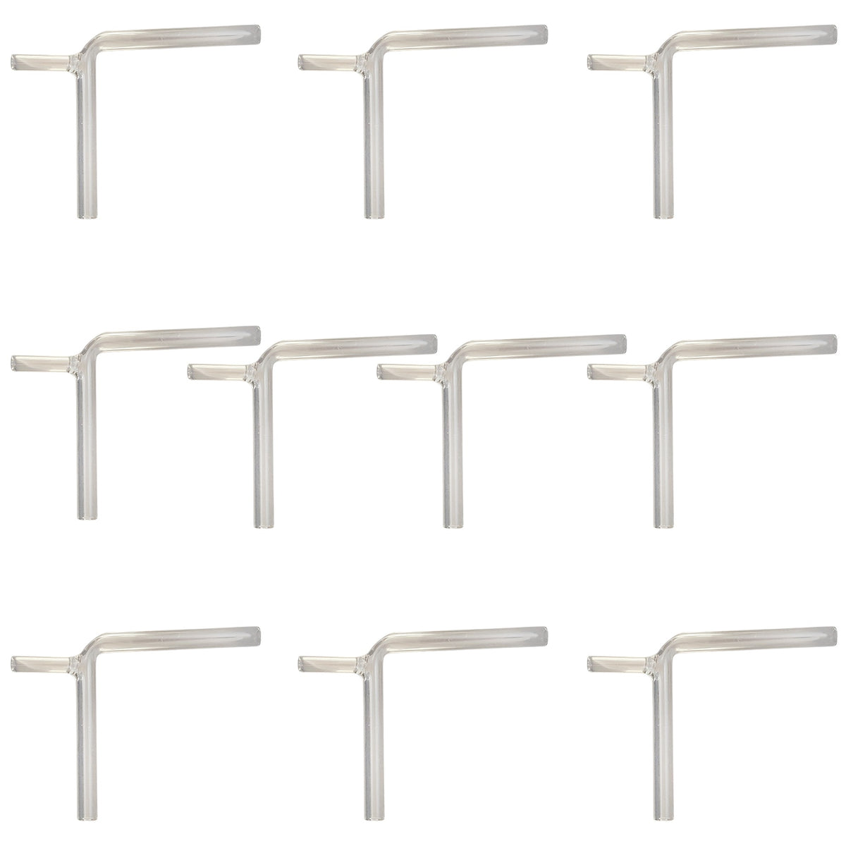 Connecting Tube, Glass, Right-Angle Bend, Outlet Arm, Pack of 10