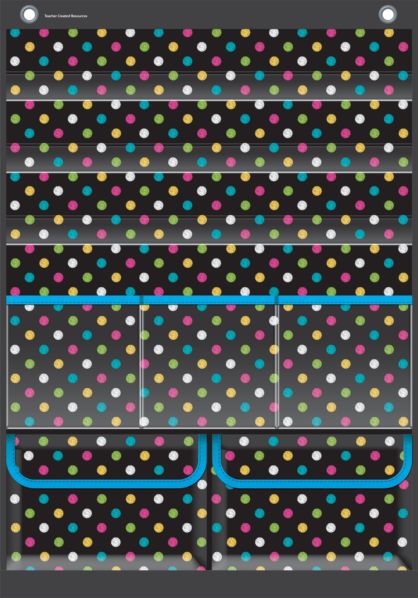 Chalkboard Brights Place Value Pocket Chart