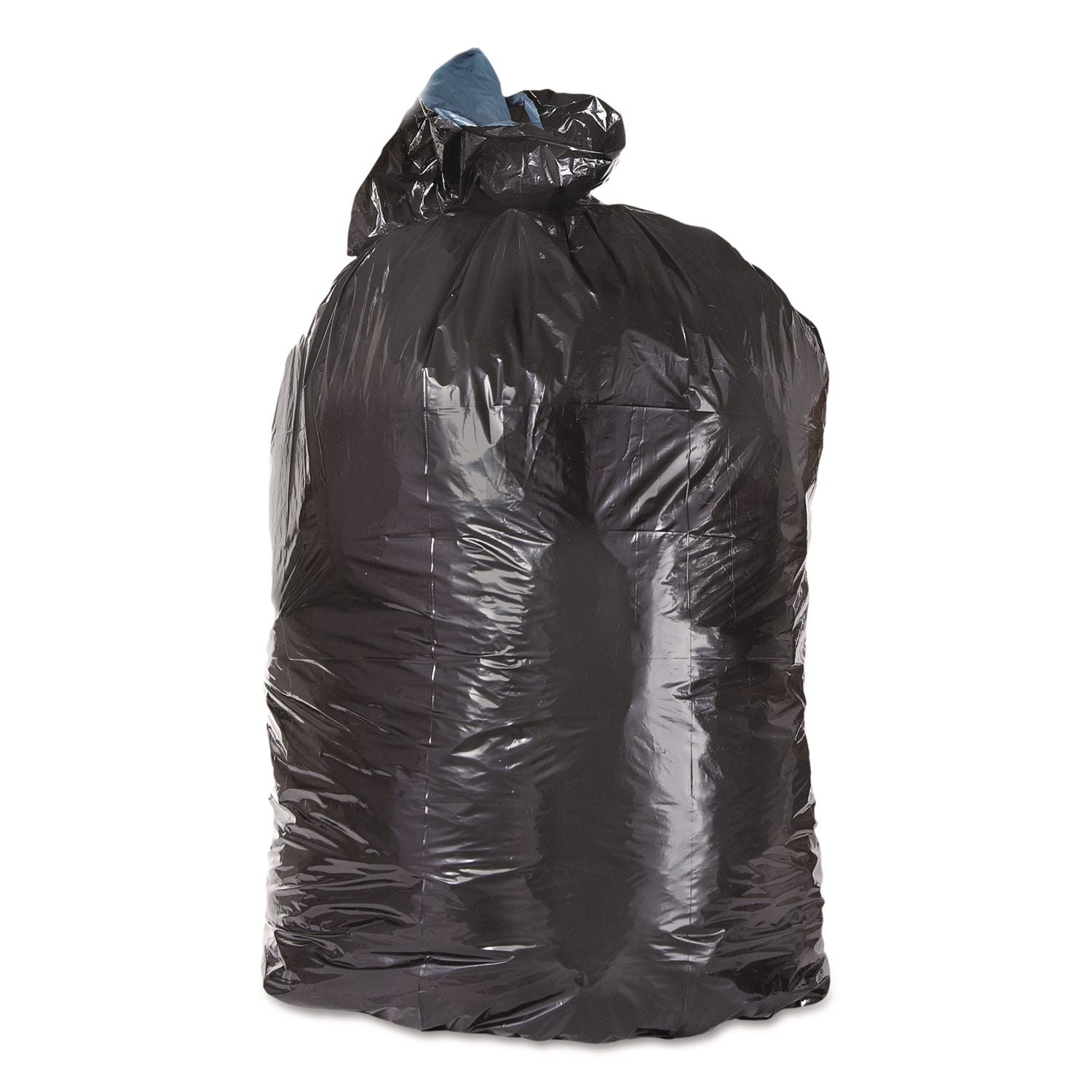 Low-Density Can Liners, 45 gal, 1.6 mil, 23" x 46", Black, Flat Pack, 100/Carton