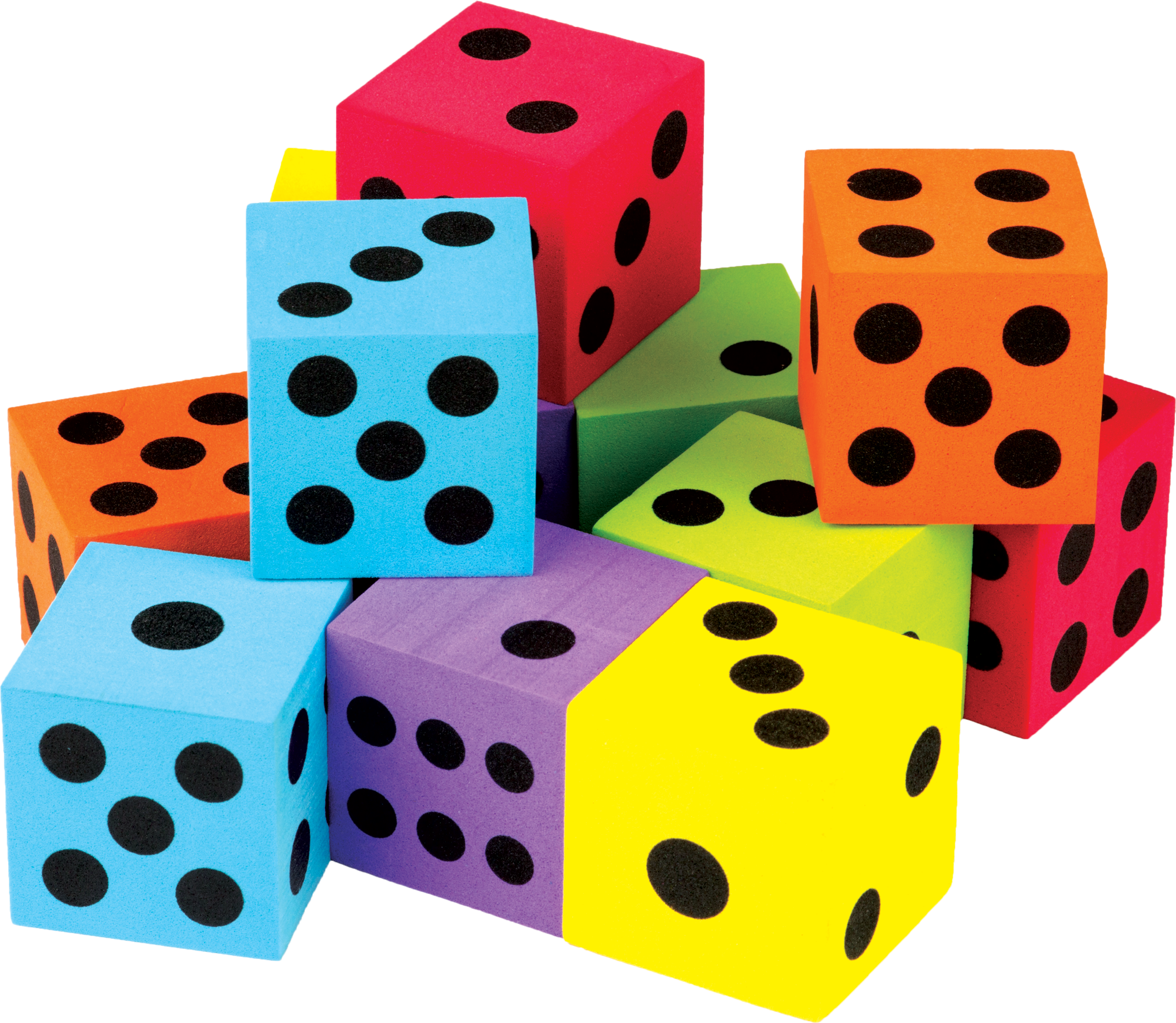 Foam Colorful Large Dice