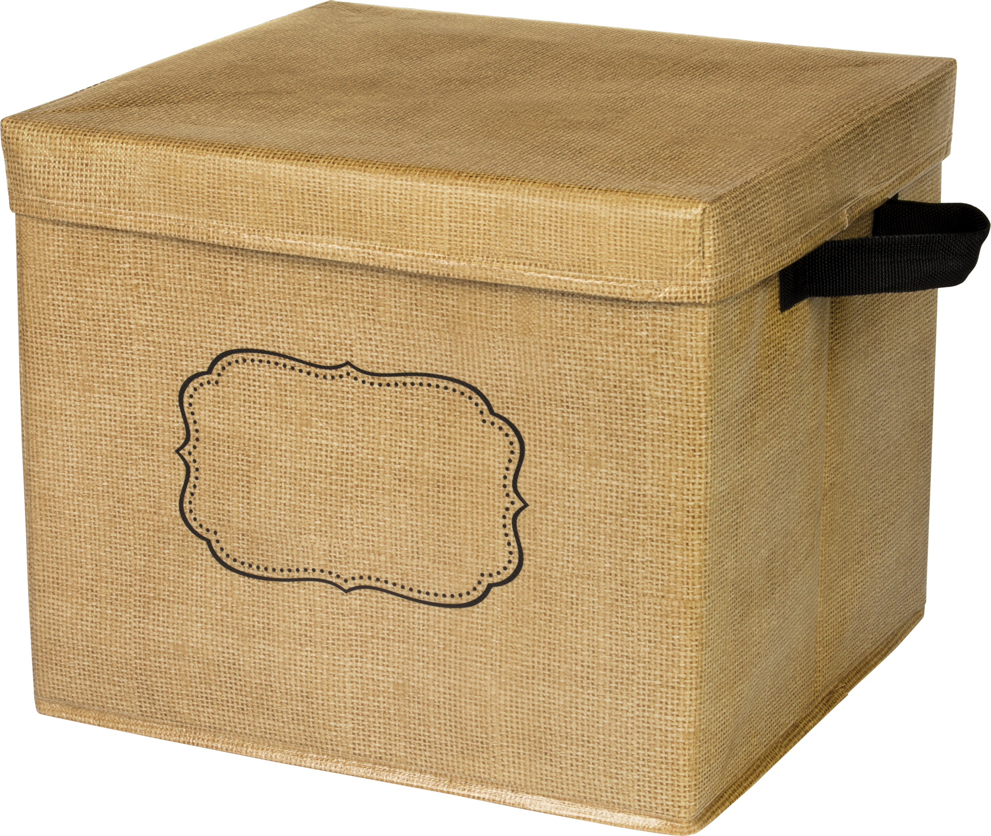 Burlap Storage Box