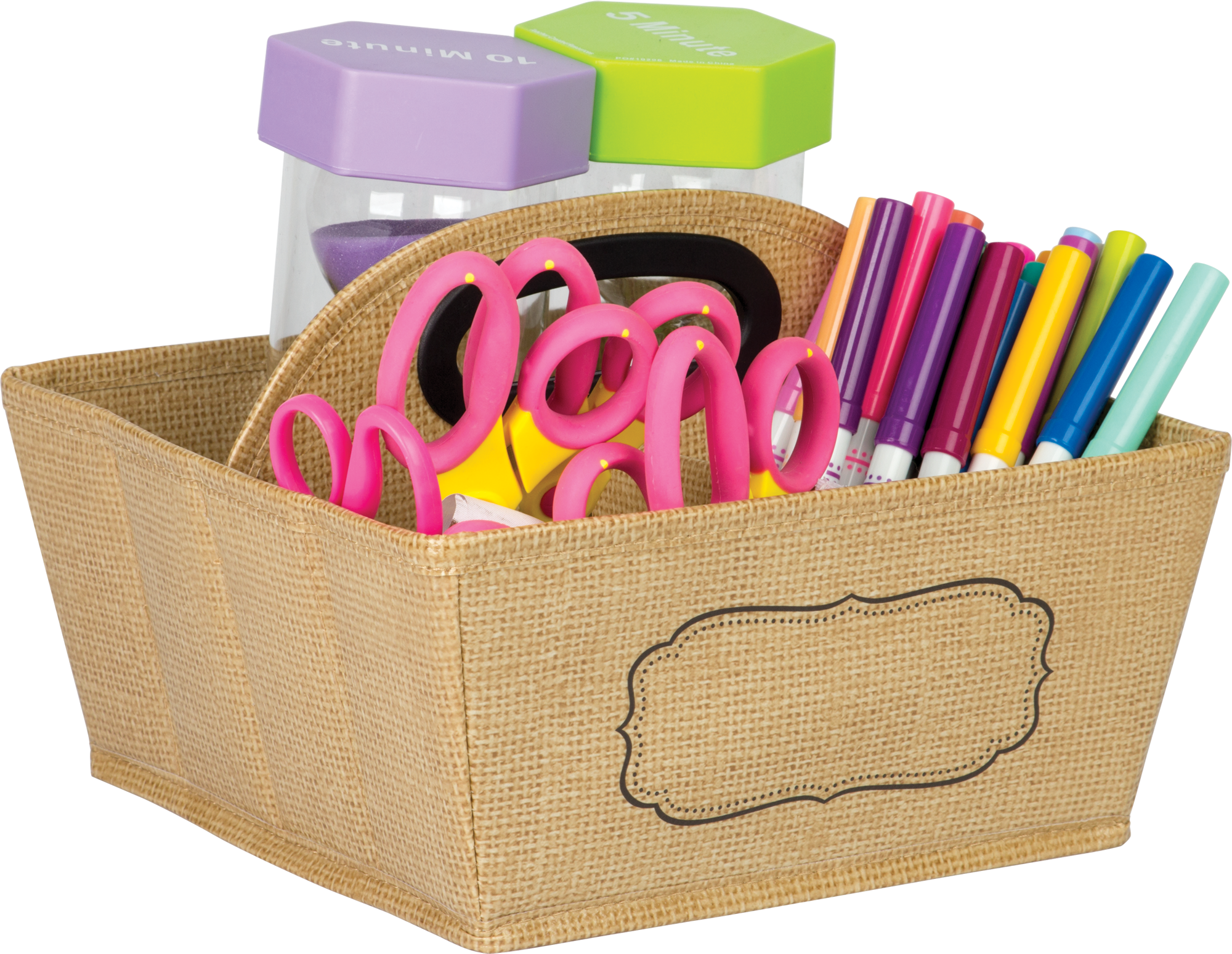 Burlap Storage Caddy