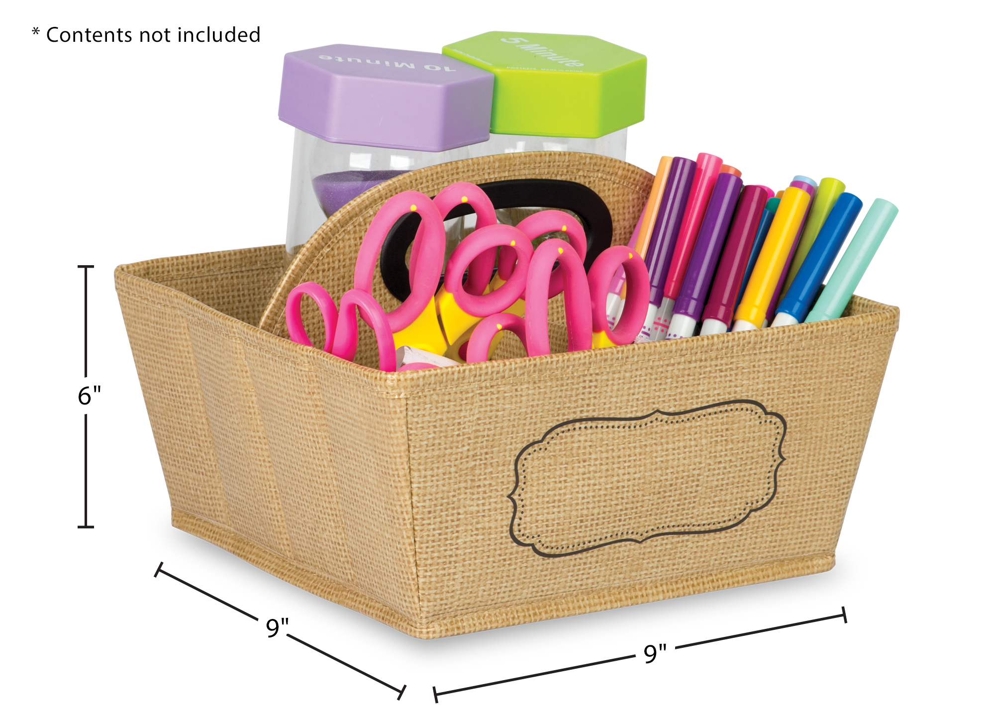 Burlap Storage Caddy