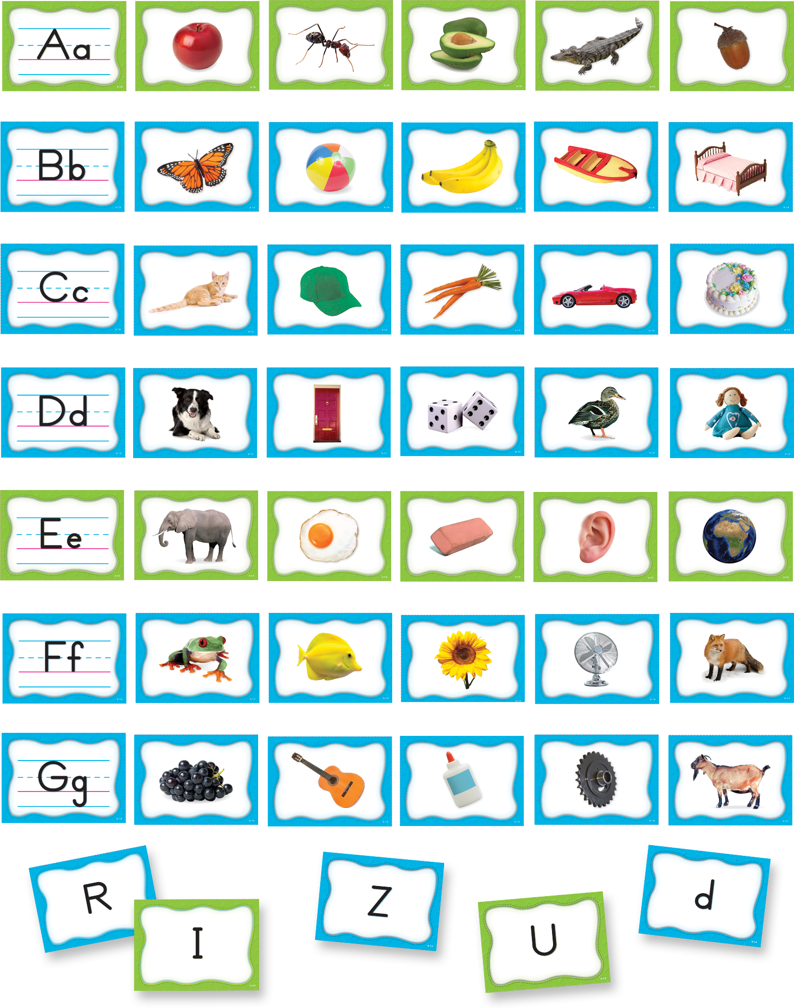 Alphabet Pocket Chart Cards