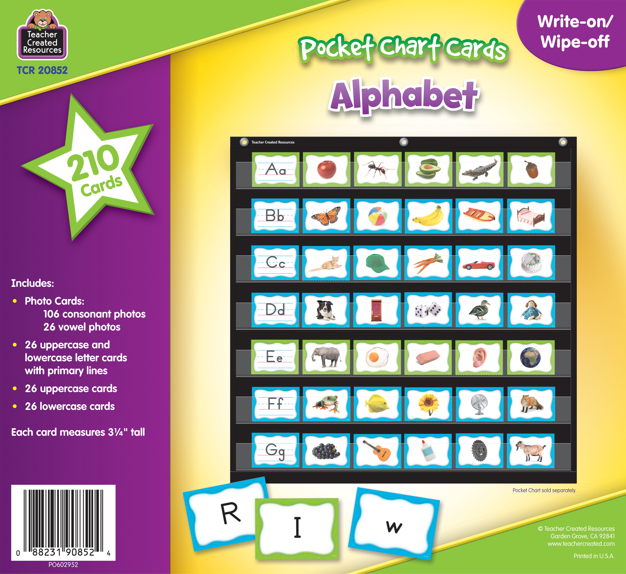 Alphabet Pocket Chart Cards