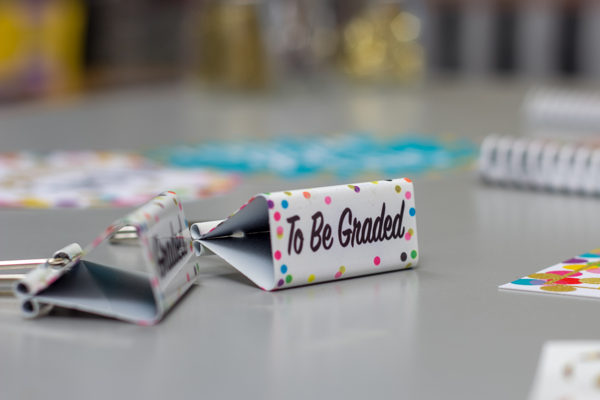 Confetti Classroom Management Large Binder Clips