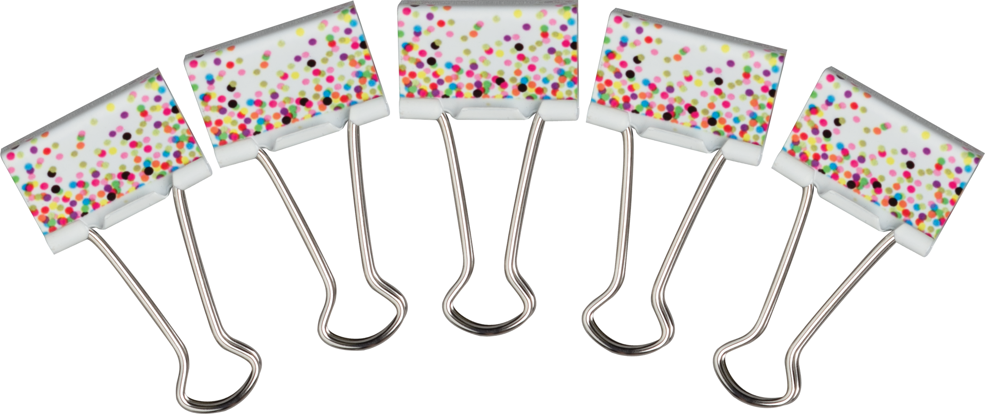 Confetti Medium Binder Clips