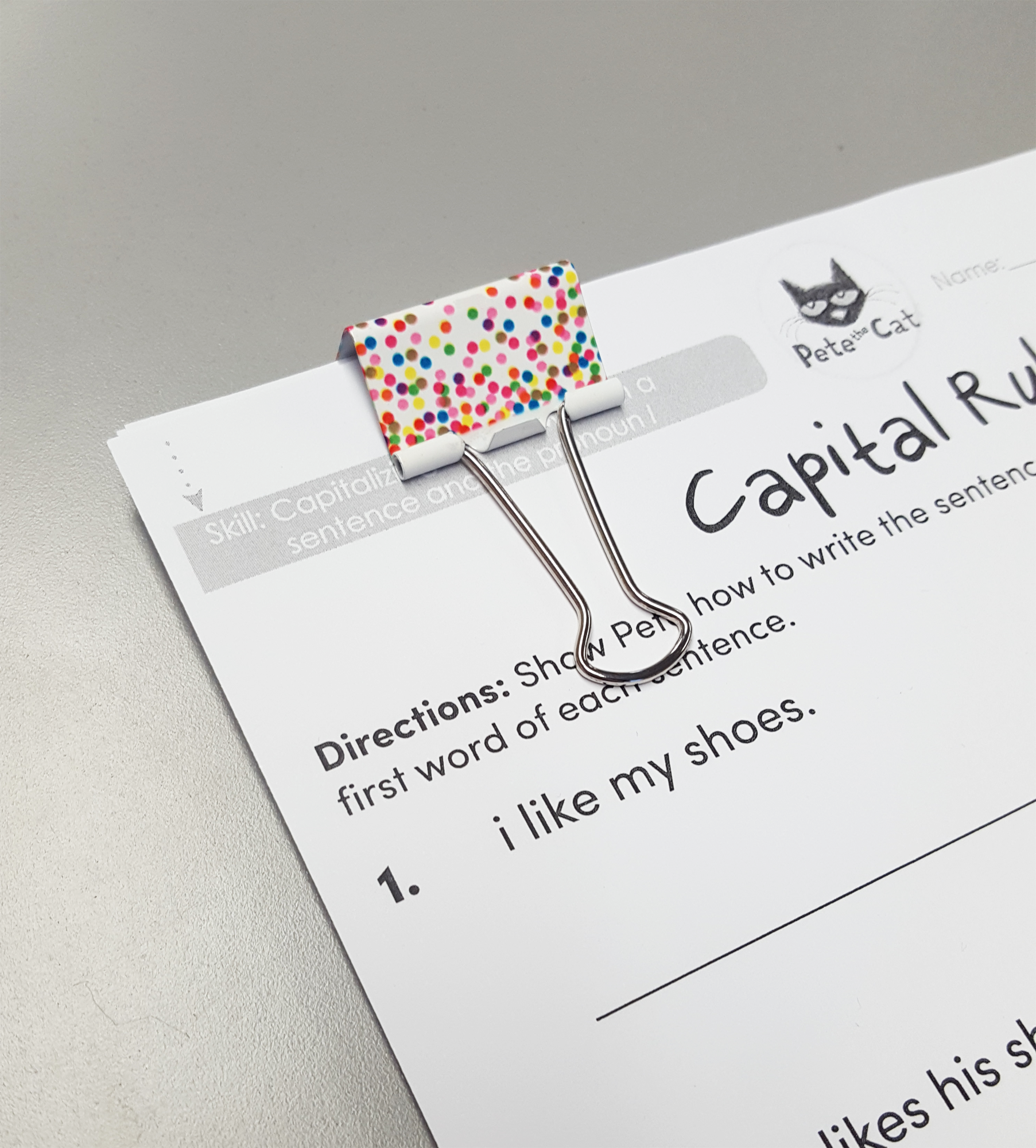 Confetti Medium Binder Clips