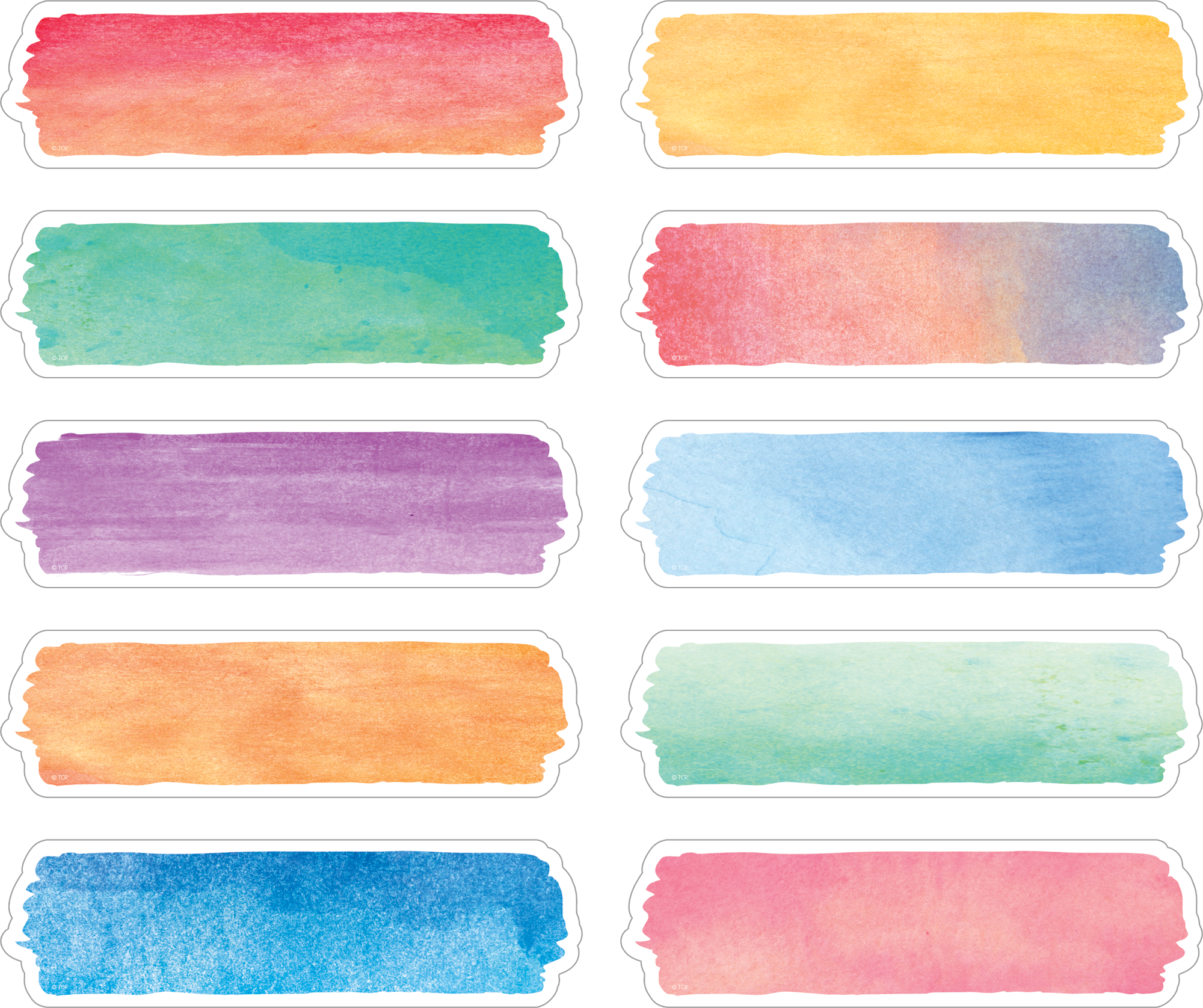 Watercolor Labels