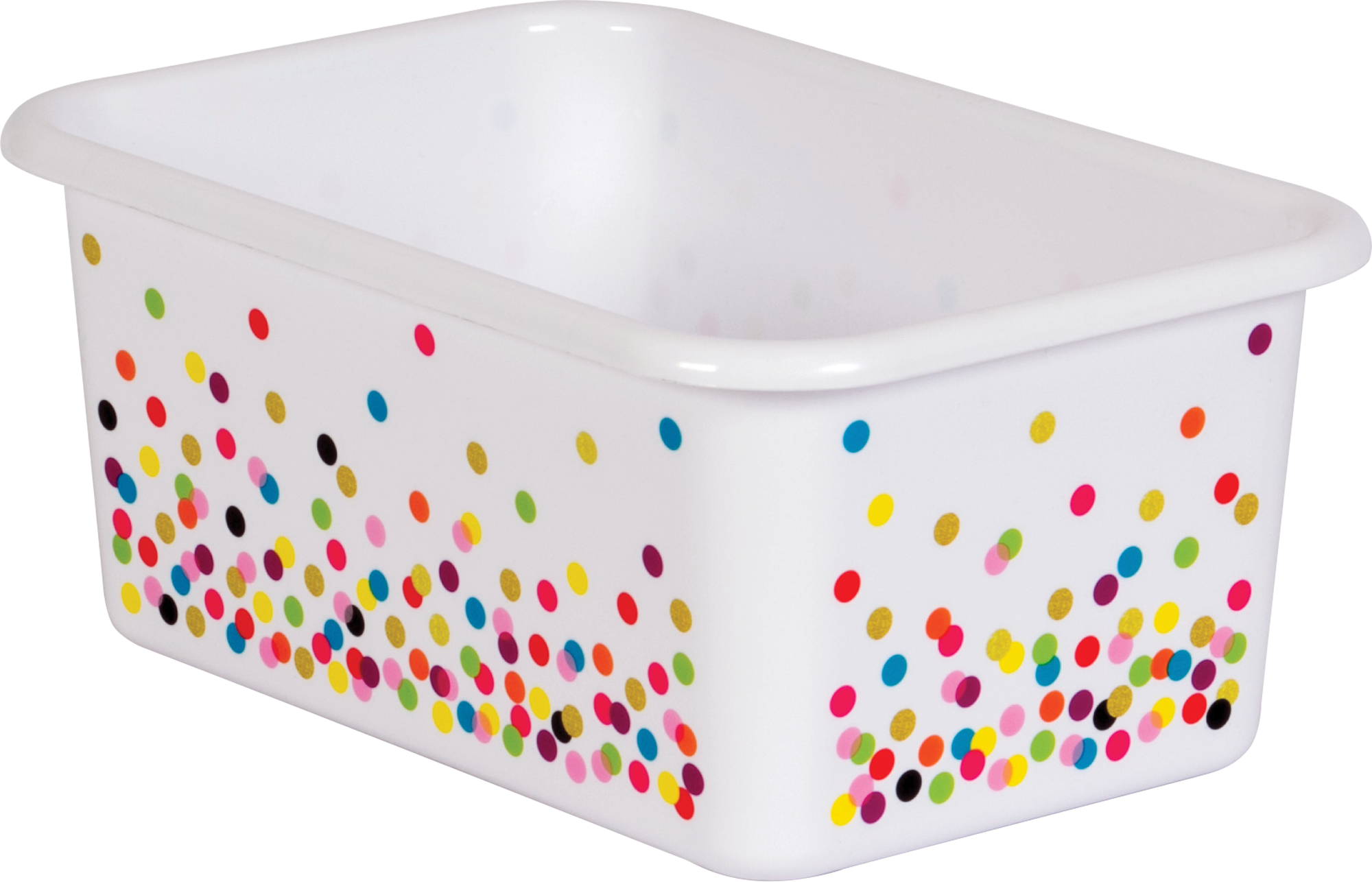 Confetti Small Plastic Storage Bin