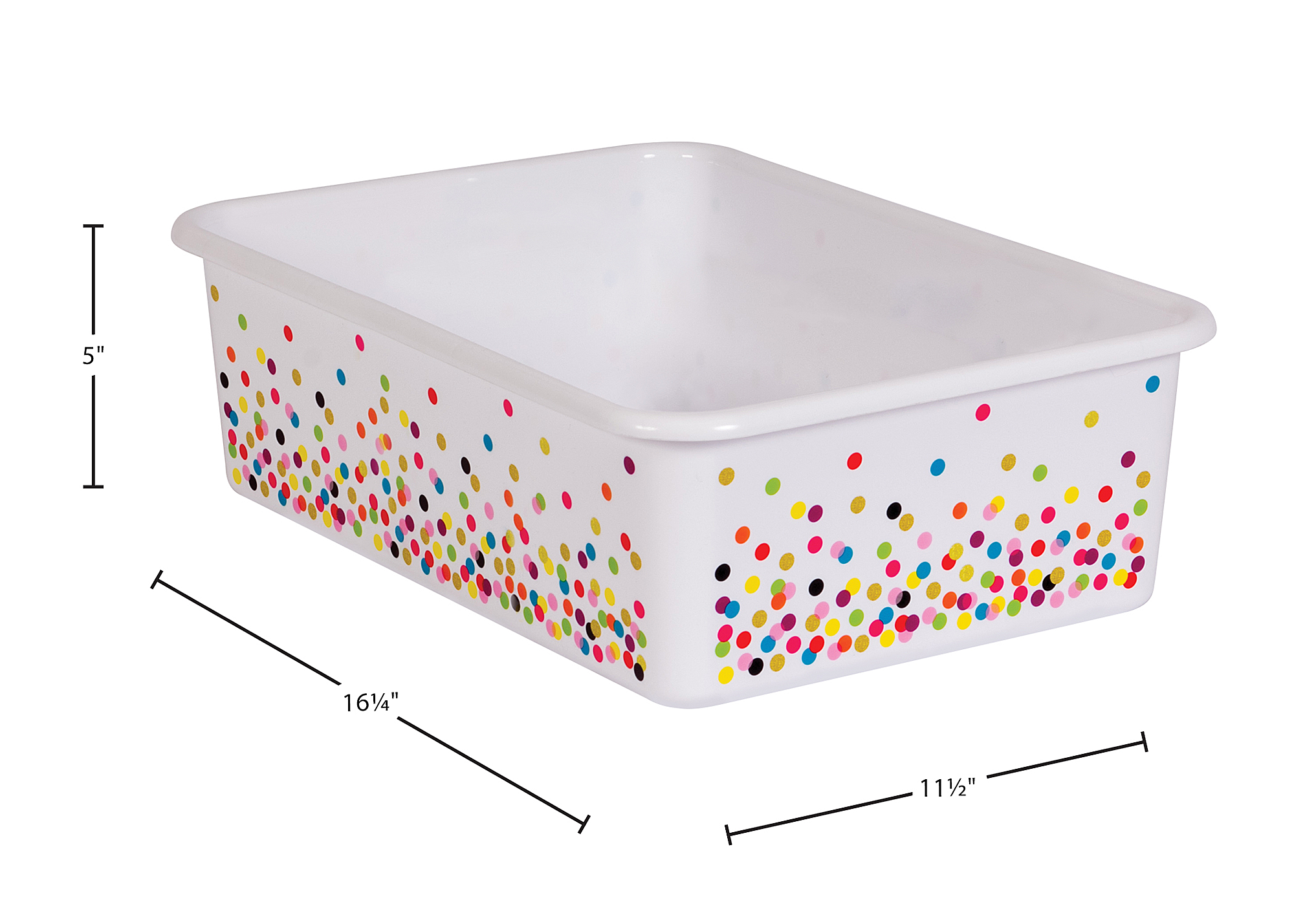 Confetti Large Plastic Storage Bin