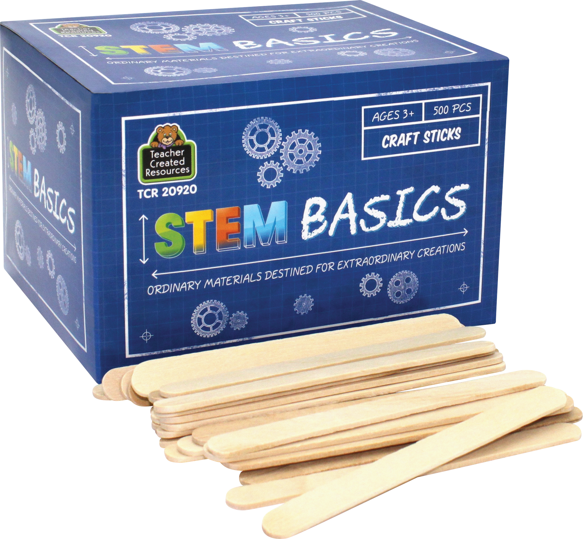 STEM Basics: Craft Sticks - 500 Count