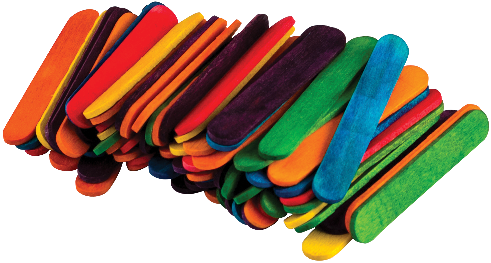 Multicolor Mini Craft Sticks - 100 Count