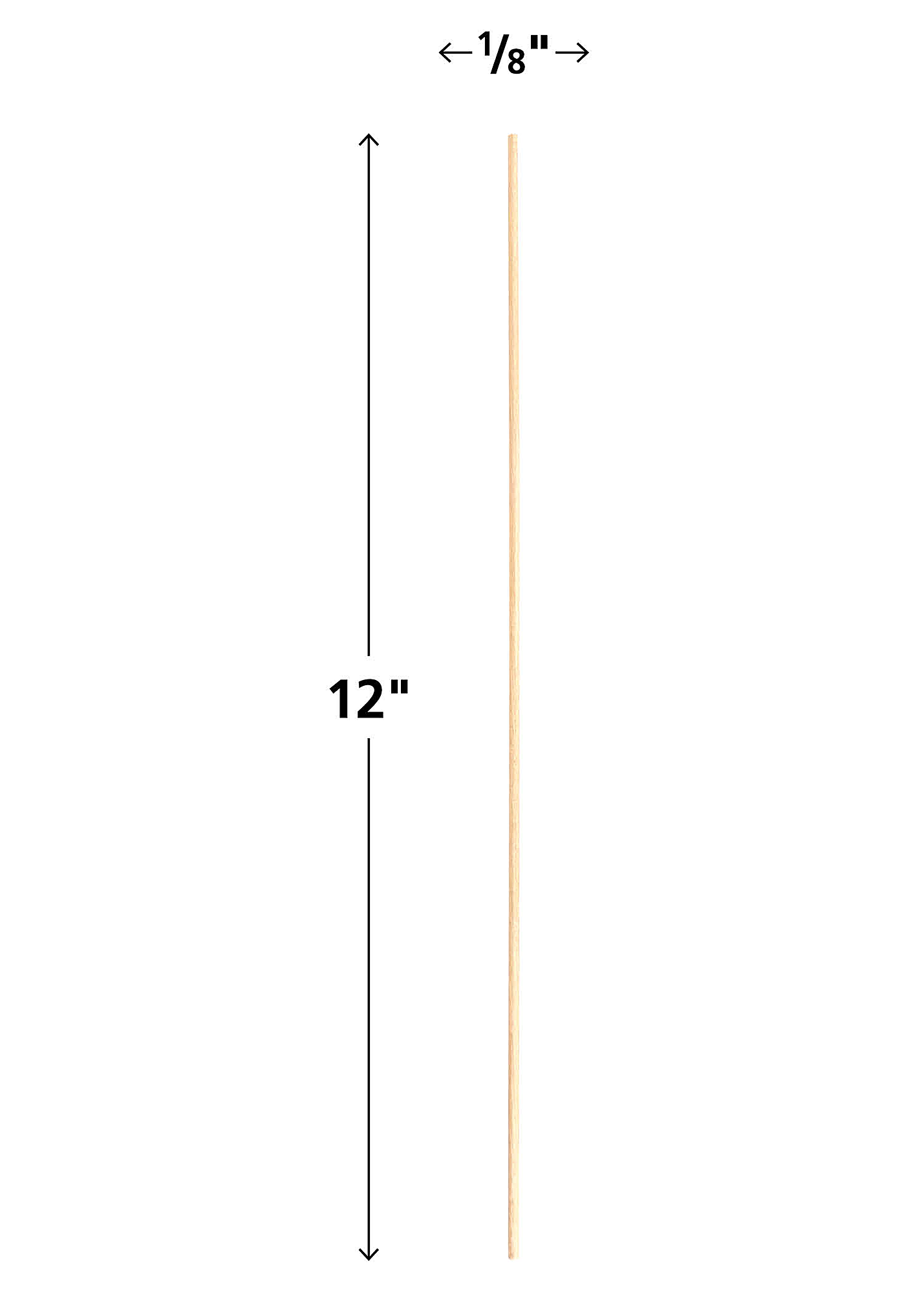 STEM Basics: 1/8" Wood Dowels - 100 Count